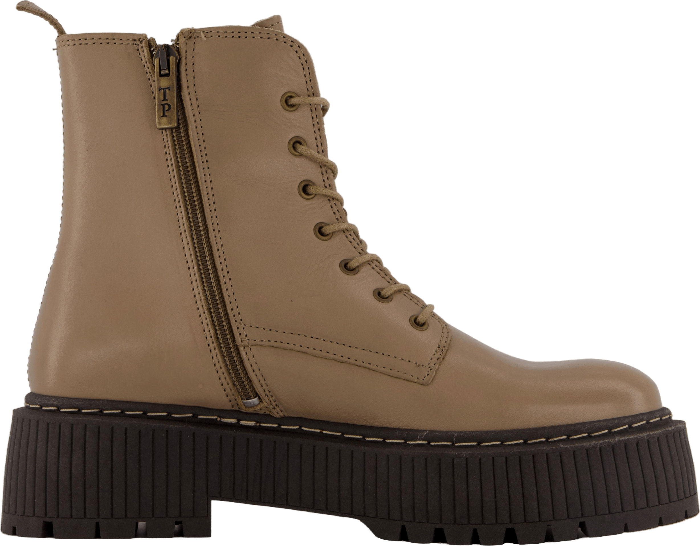 Alina Laced Boots Taupe - Bild 3