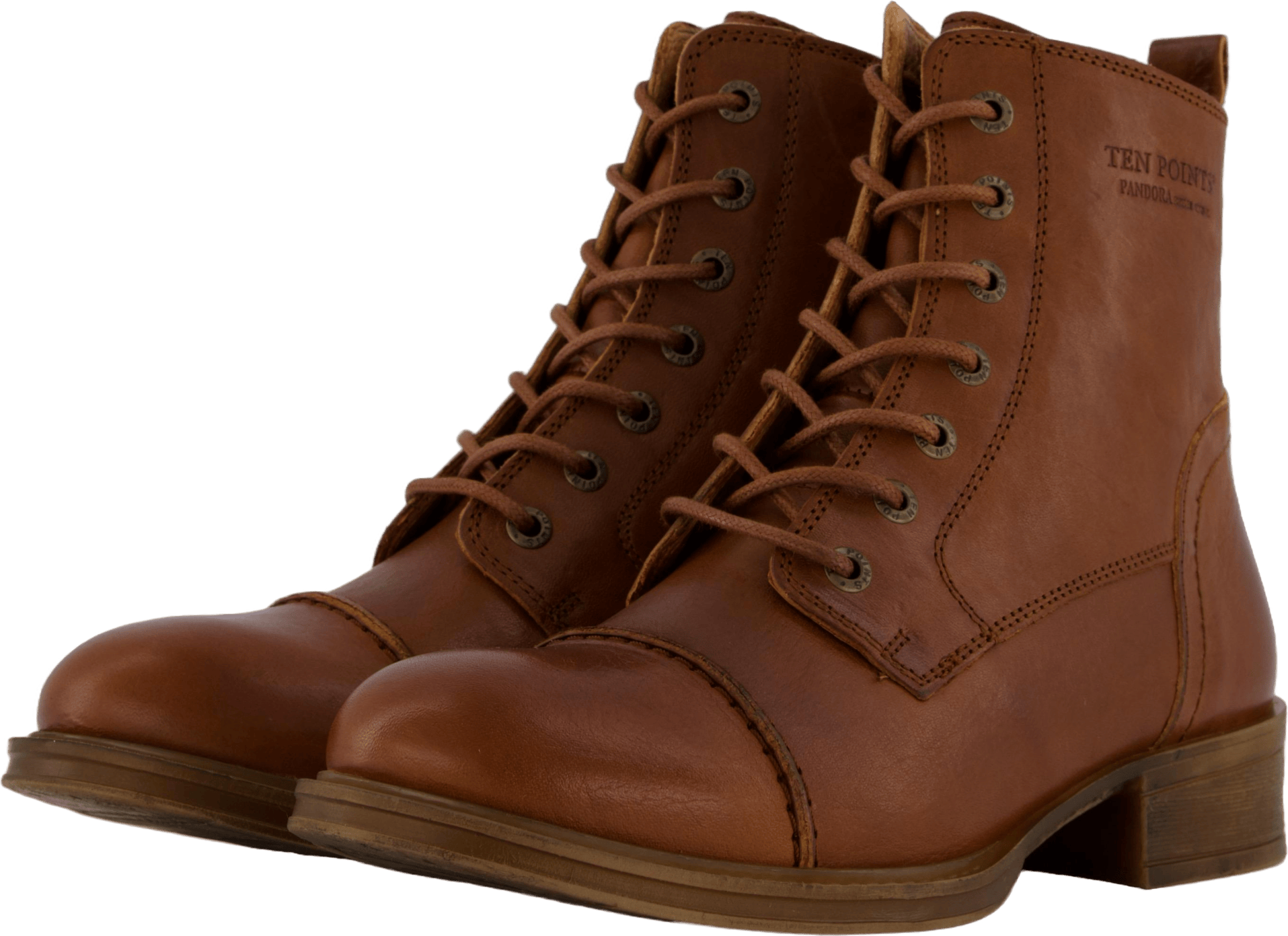Pandora Laced Boots Cognac - Bild 2