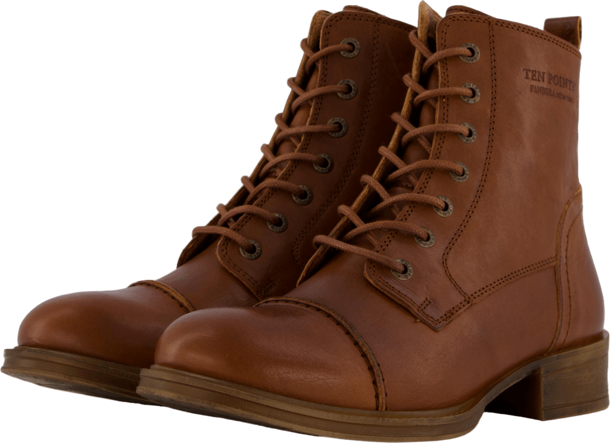 Pandora Laced Boots Cognac