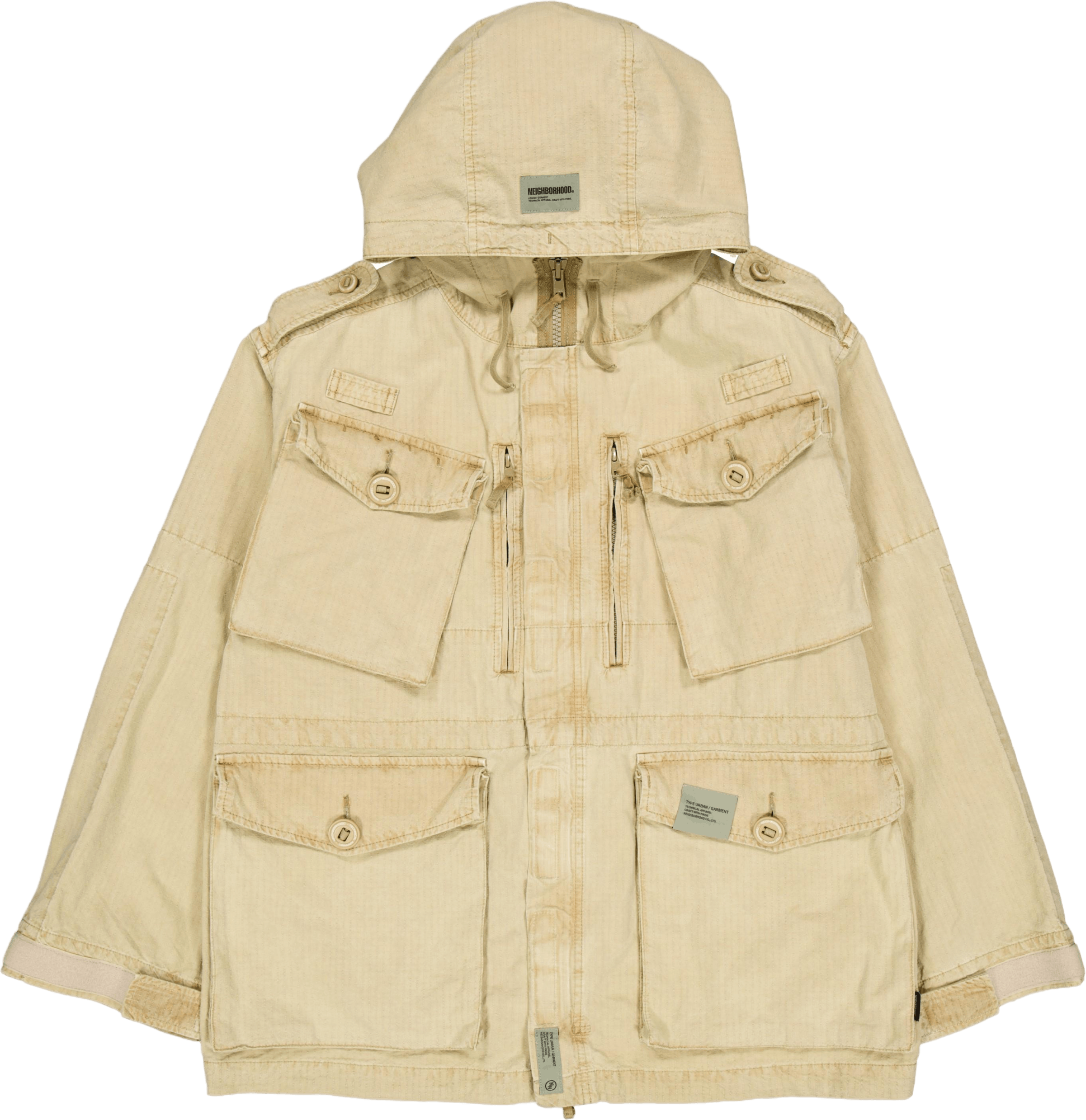 Ripstop Smock Jacket Beige, Male, Aparelhos, jaquetas, Bege, L
