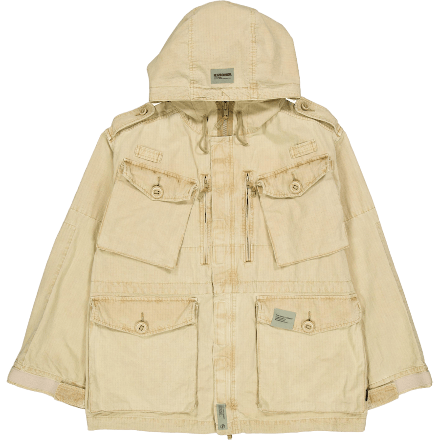 Ripstop Smock Jacket Beige