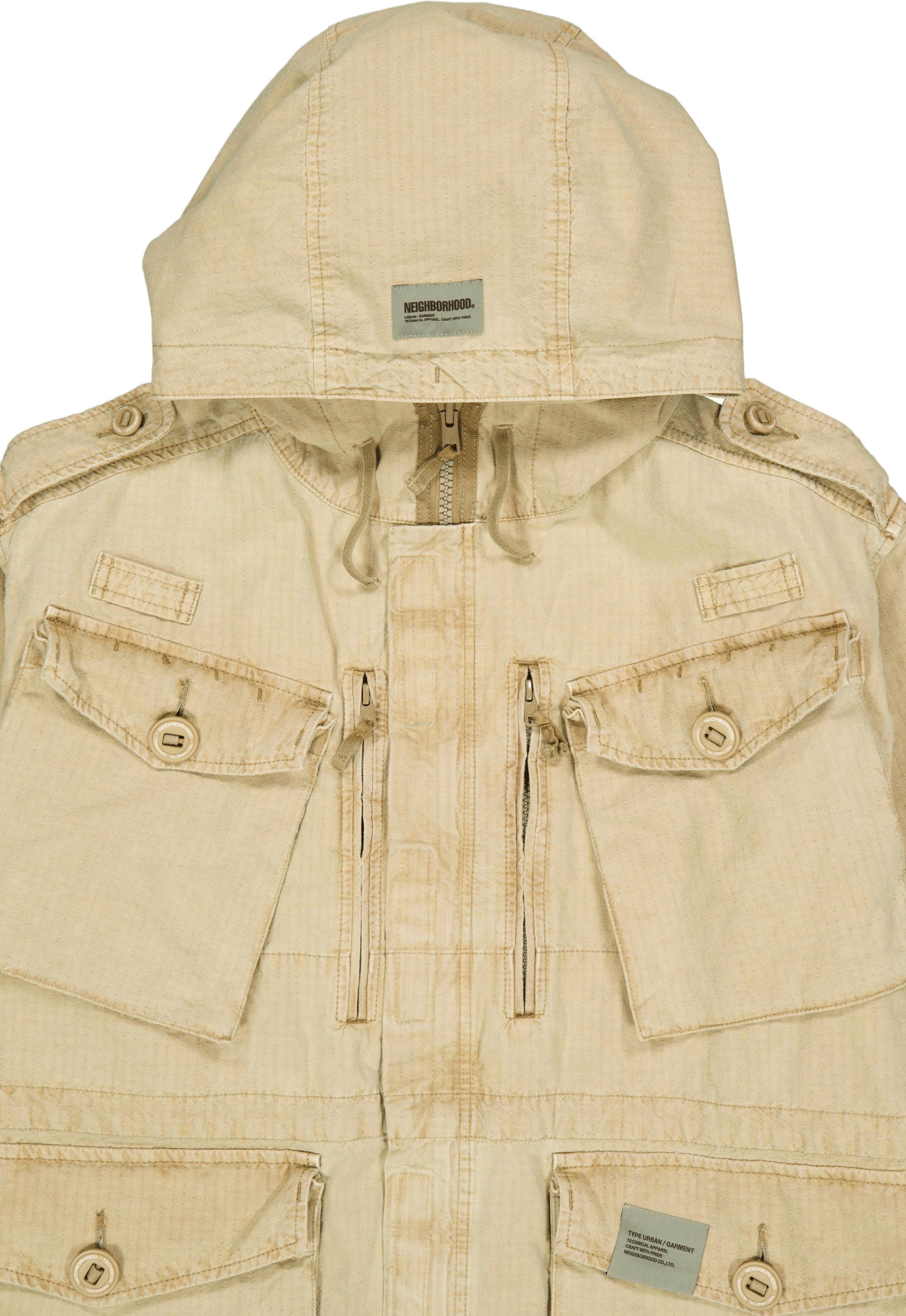 Ripstop Smock Jacket Beige - Bild 3