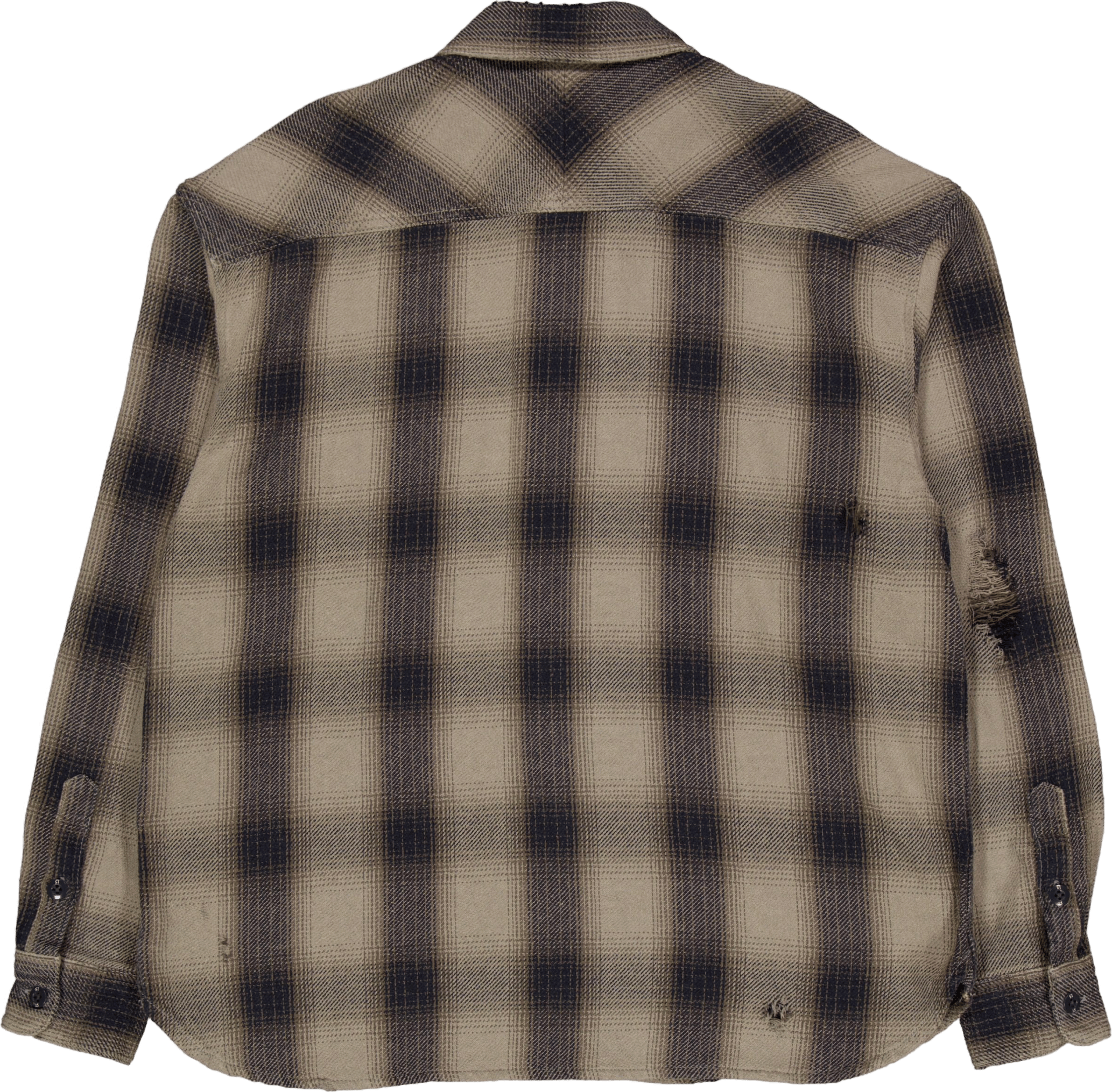 Savage Block Hombre Check Shir Greige - Bild 2