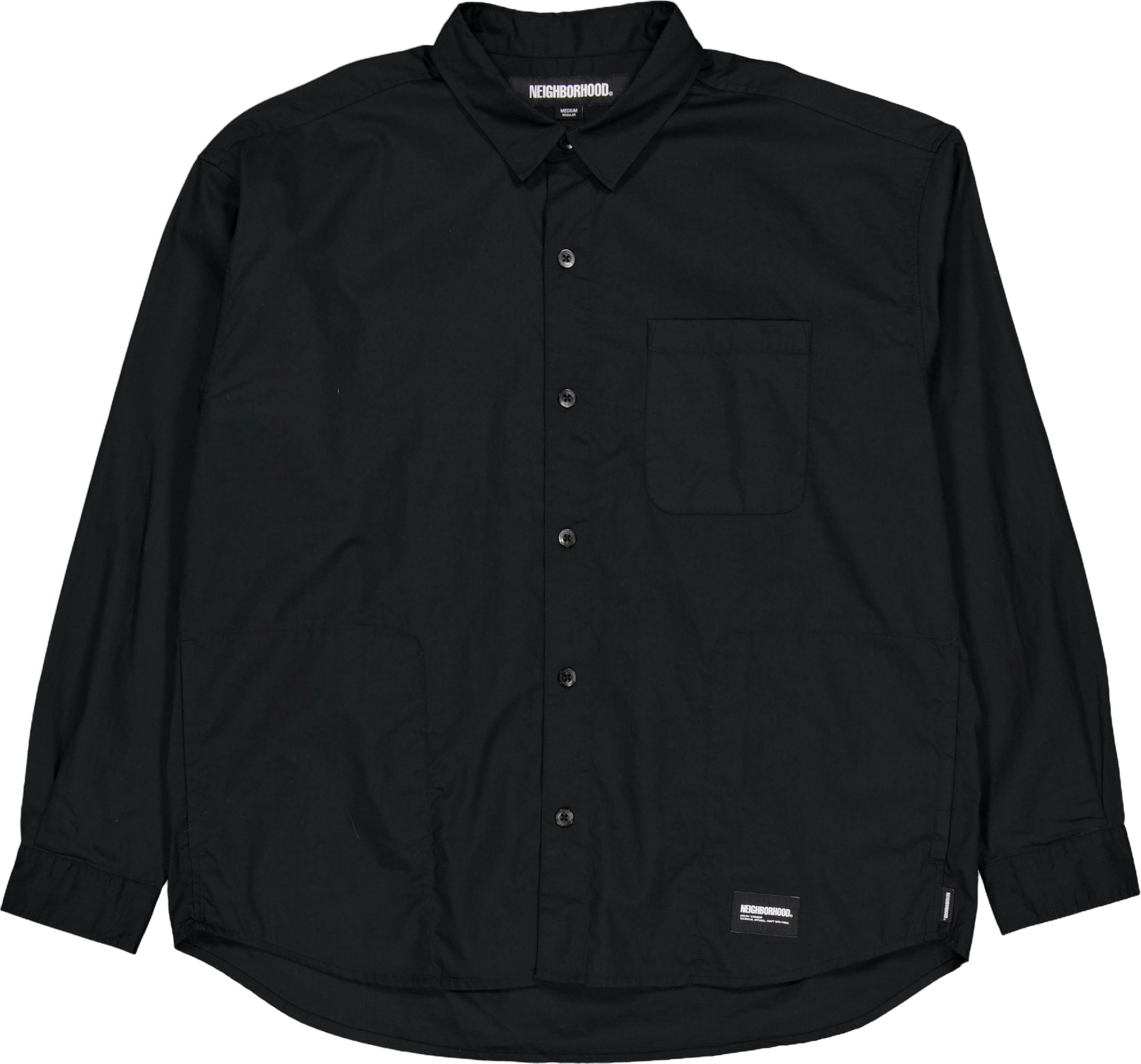 Plain Shirt Ls Black