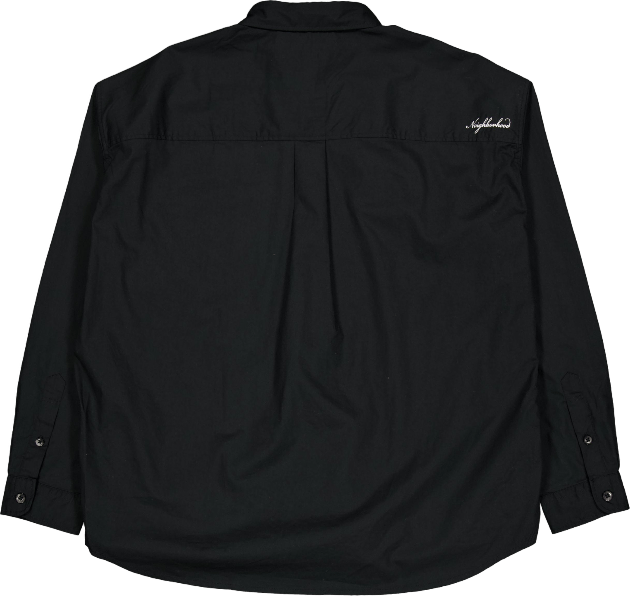 Plain Shirt Ls Black - Bild 2