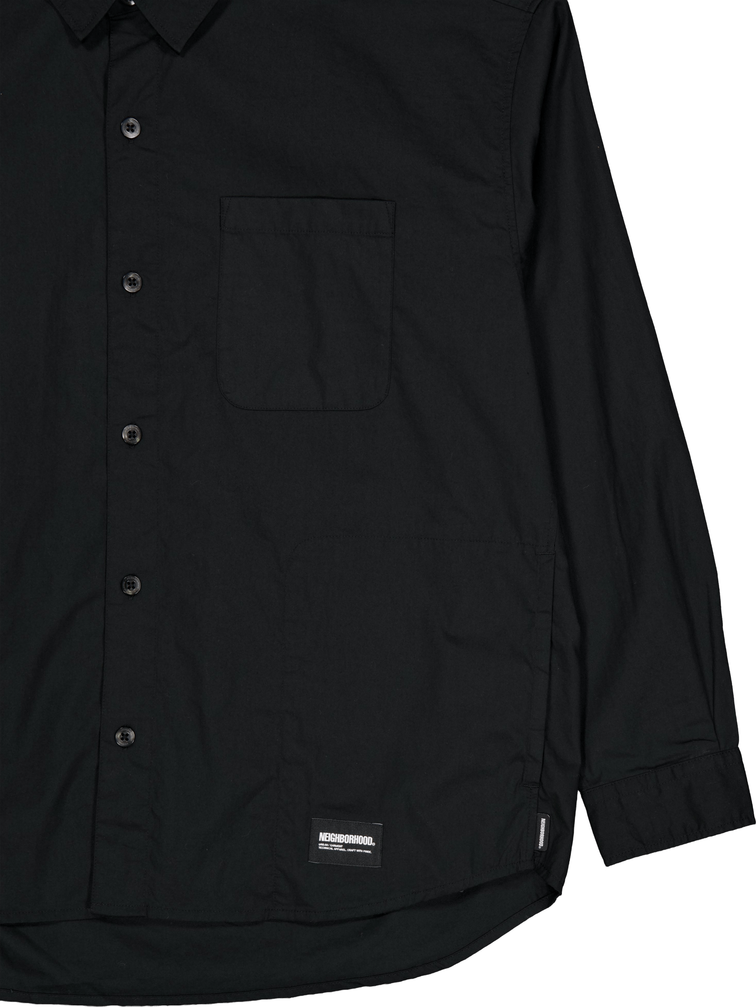 Plain Shirt Ls Black - Bild 4