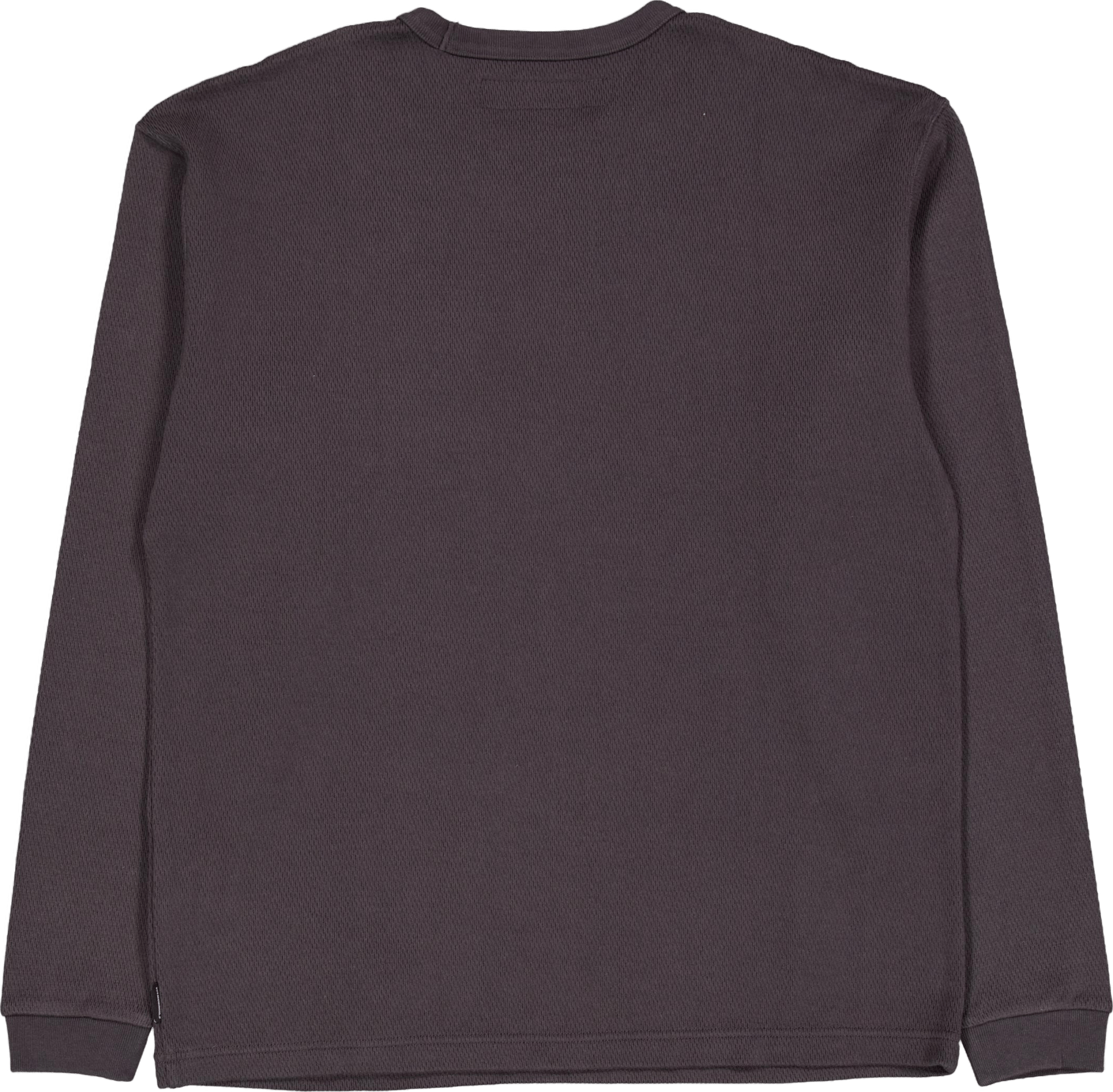 Honeycomb Fabric Crewneck Ls Charcoal - Bild 2