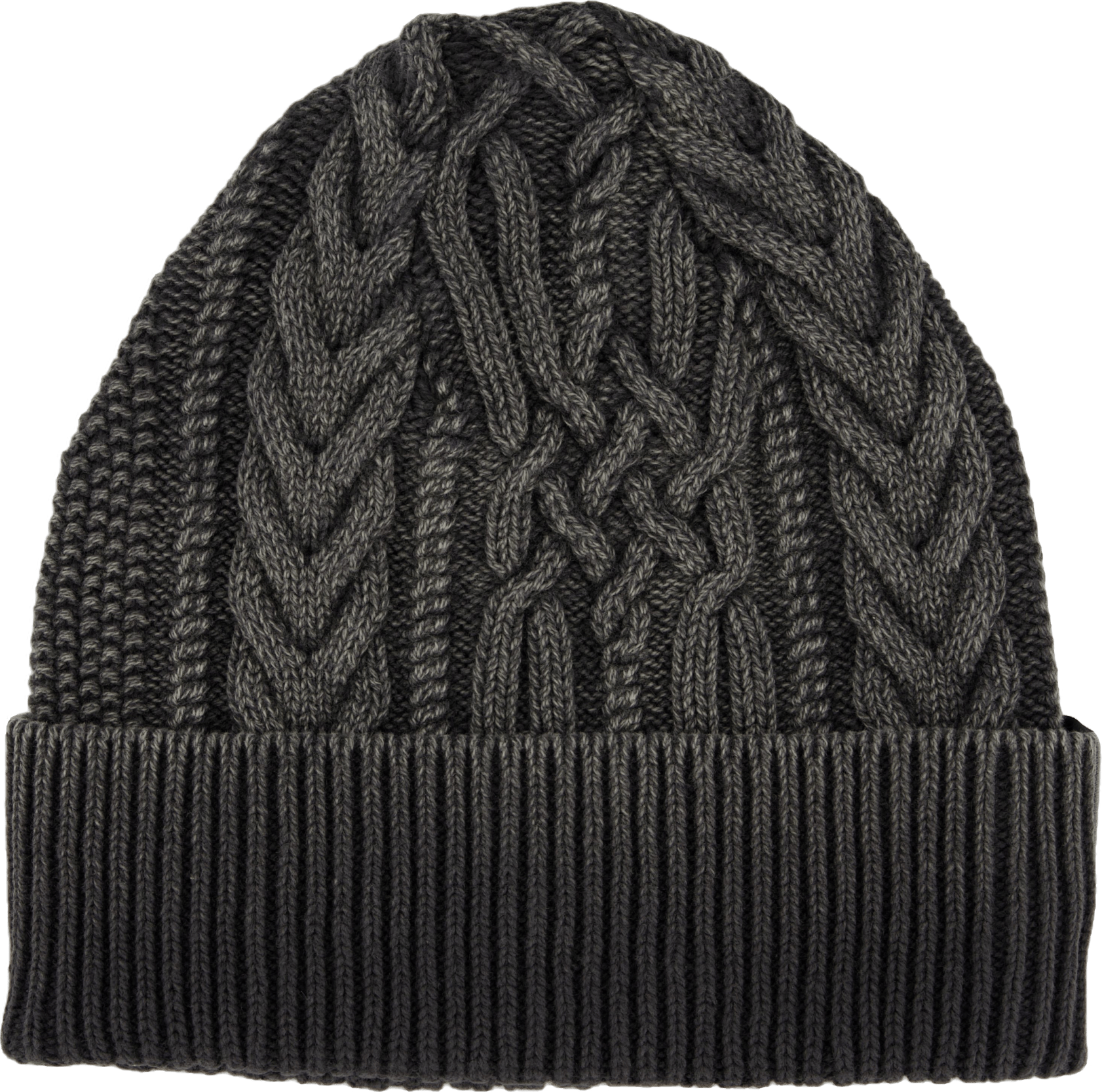 Washed Cable Beanie Black - Bild 2