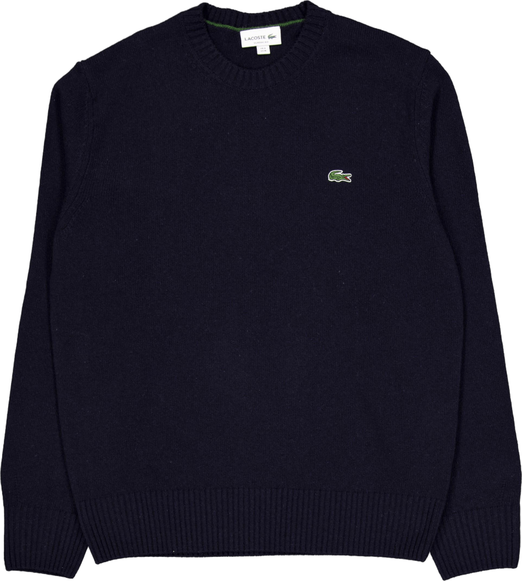 Carded Wool Crew Neck Sweater 166 Midnight Blue