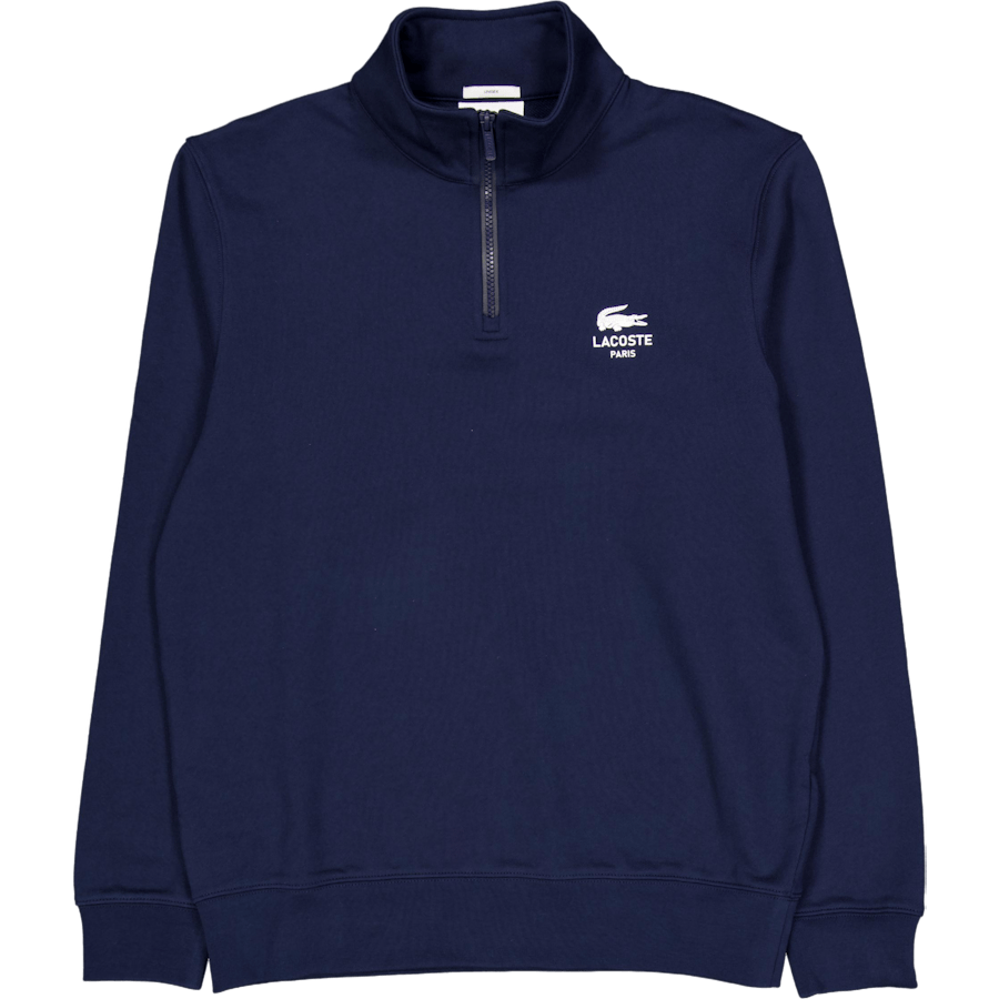 High Neck Zip-up Print Sweatsh 166 Midnight Blue