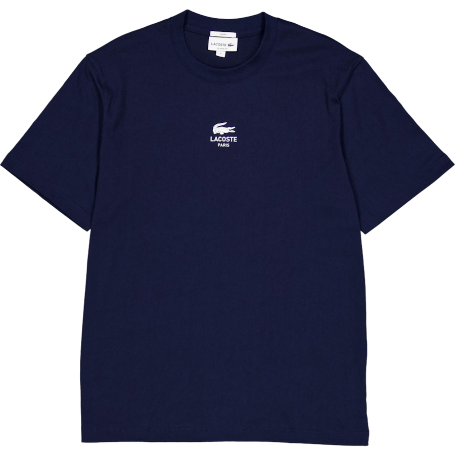 Signature Print Cotton T-shirt 166 Midnight Blue