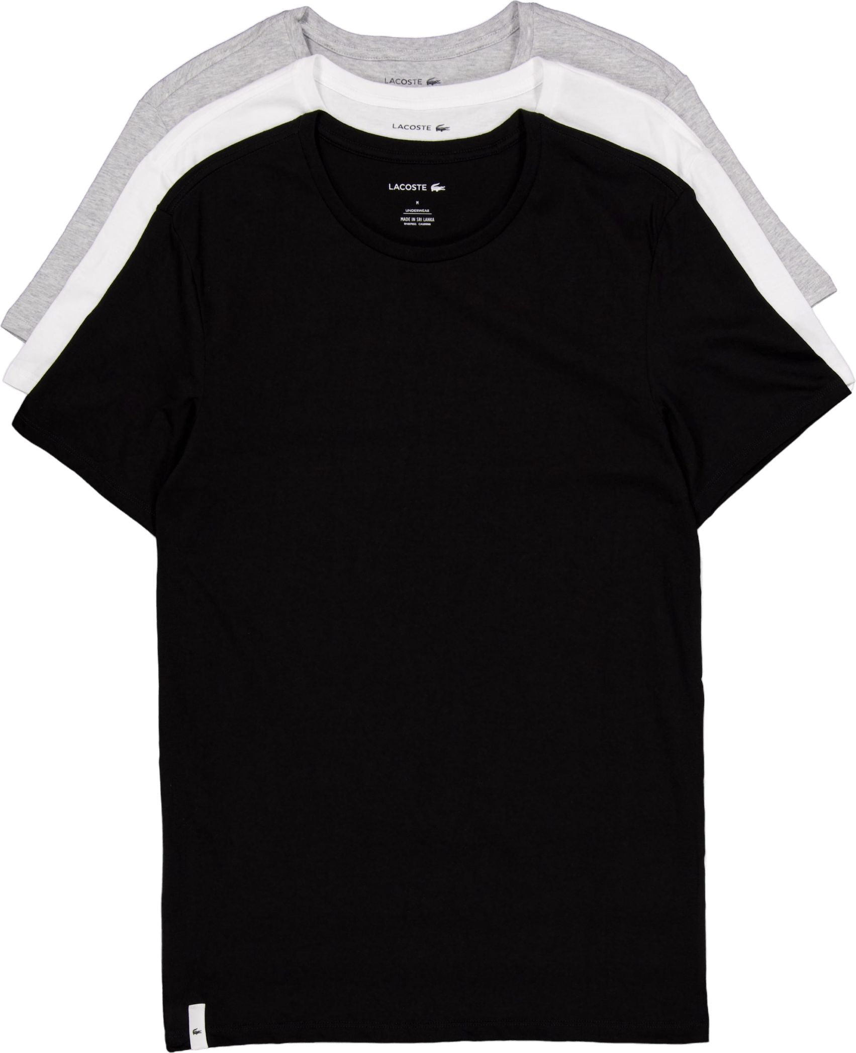 3-pack Cotton Loungwear T-shir Bxy White/grey Chine/black