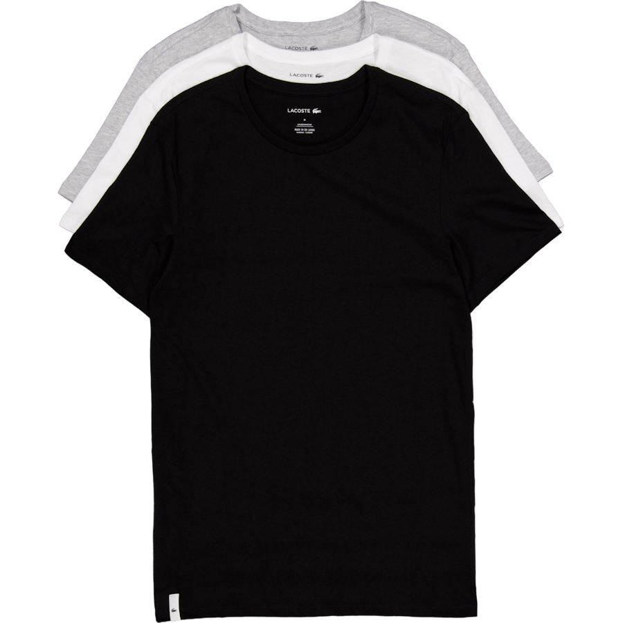 3-pack Cotton Loungwear T-shir Bxy White/grey Chine/black