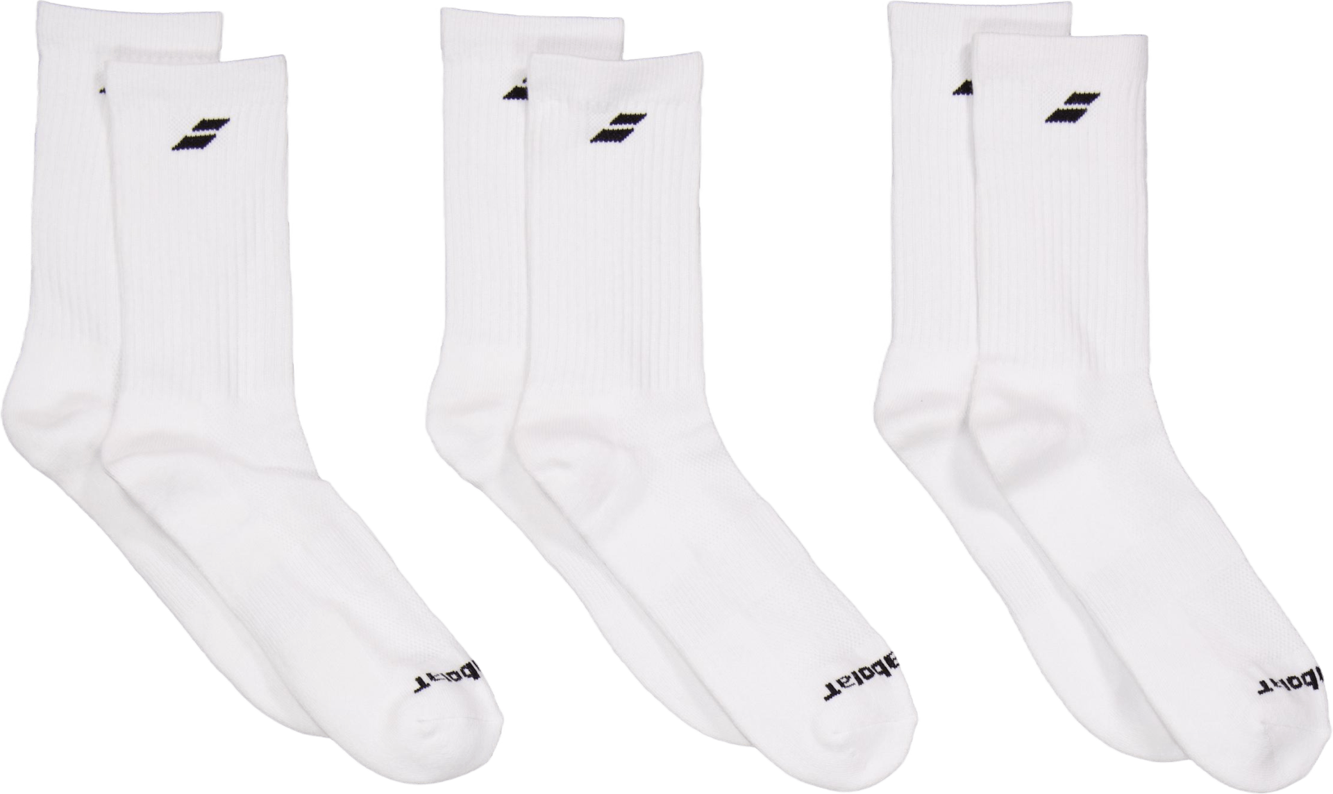 3 Pairs Pack White, Unisex, Tøj, Sokker, Padel, Hvid, 47-50