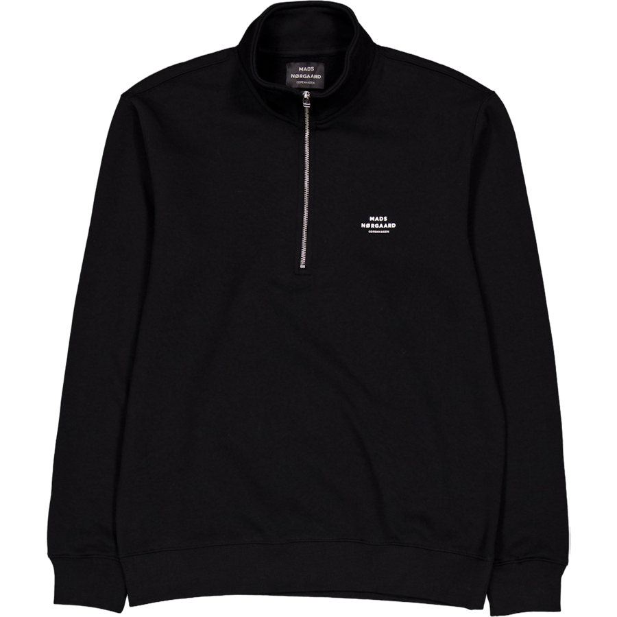 Standard Half Zip Logo Sweat 1 Black