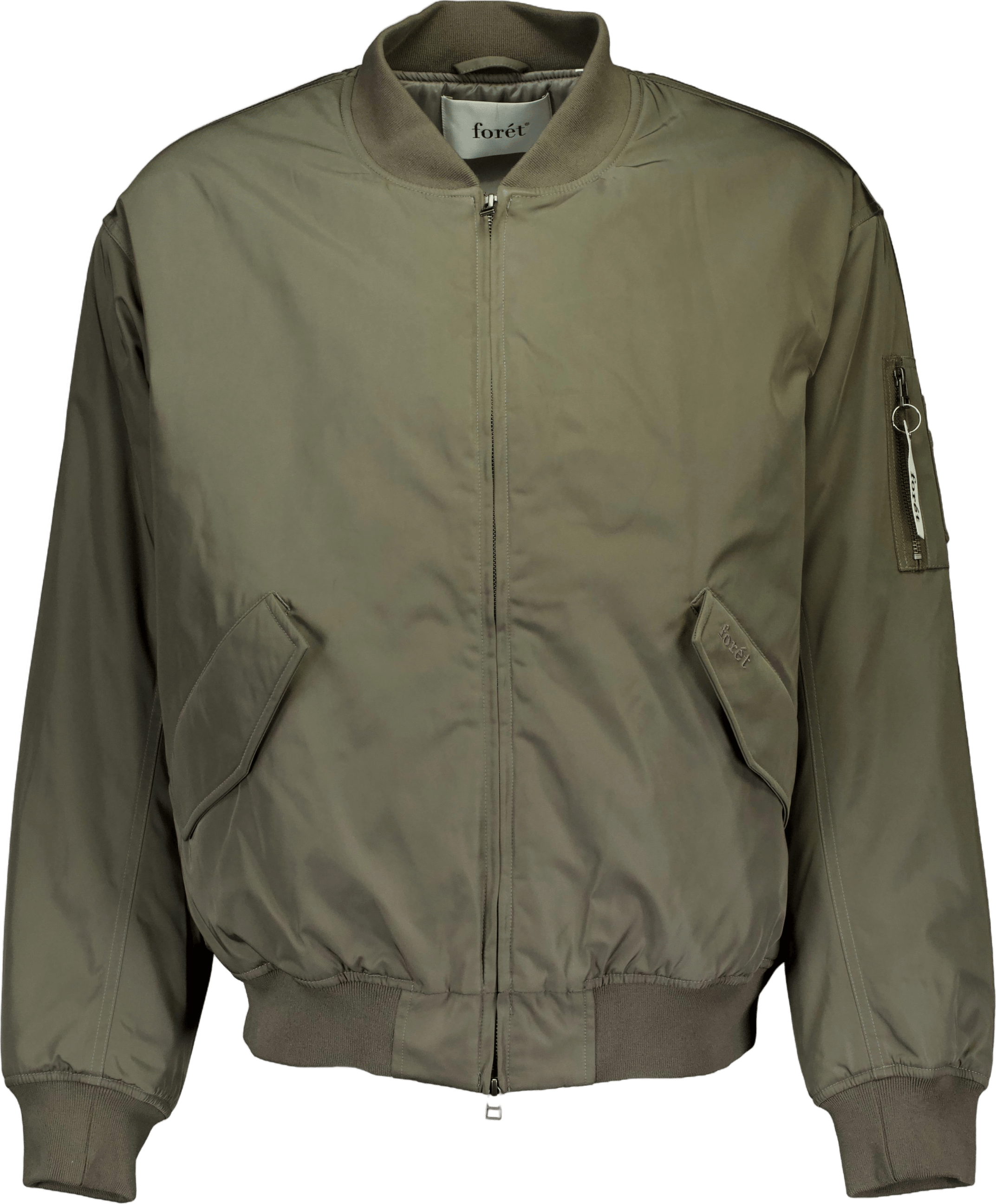 Bow Bomber Jacket Dusty Olive