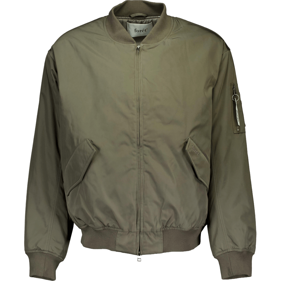 Bow Bomber Jacket Dusty Olive