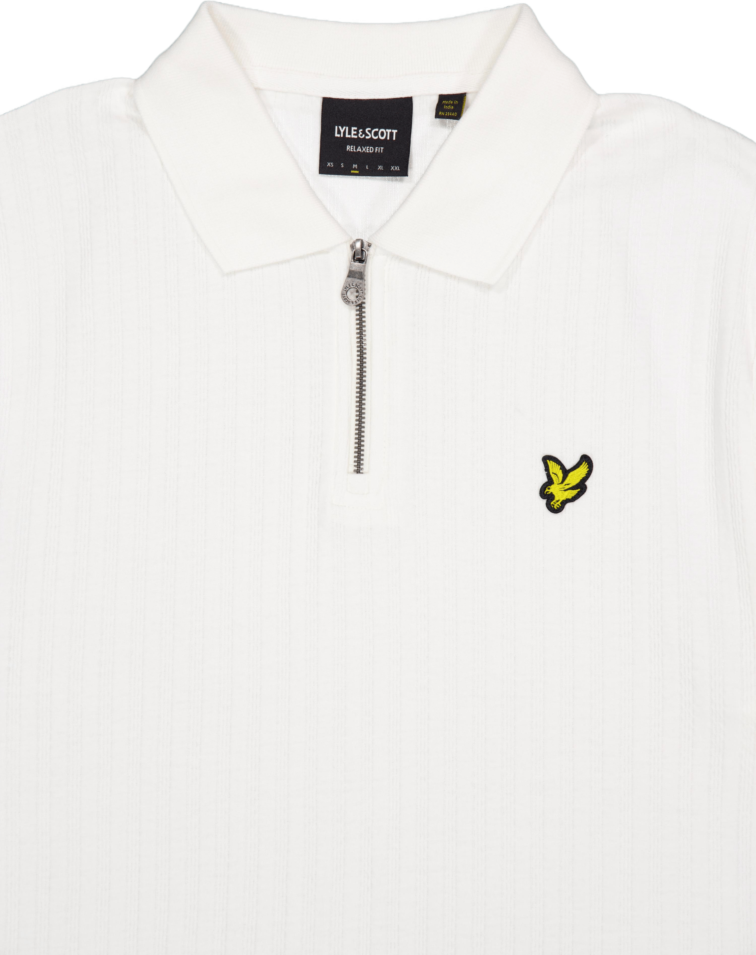 Textured Stripe Polo Shirt X157 Chalk - Bild 3