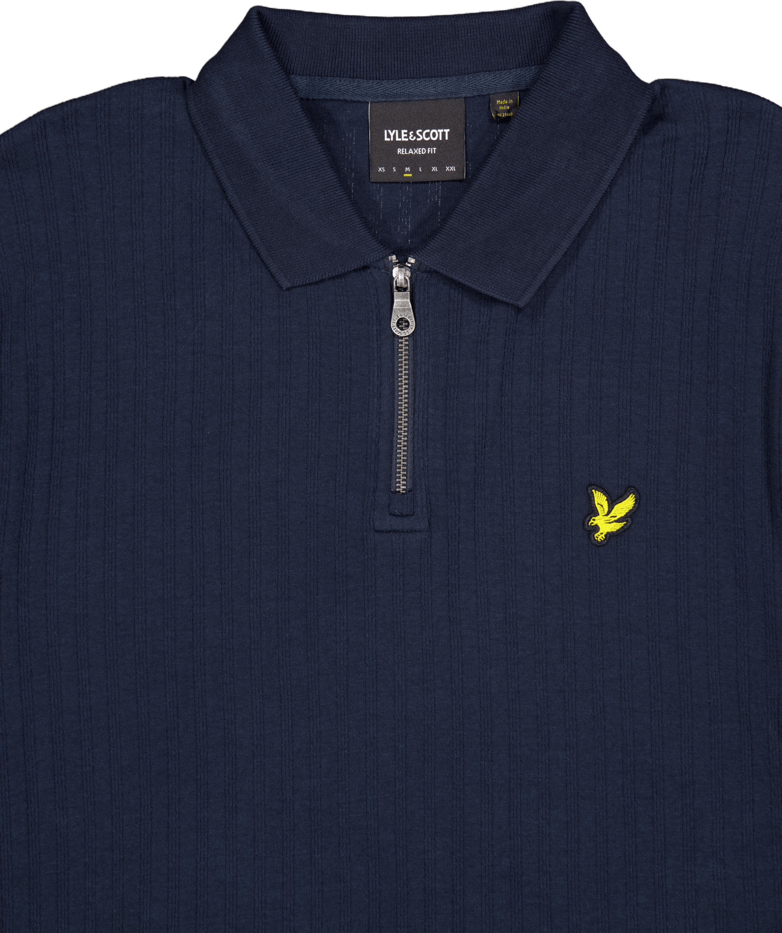 Textured Stripe Polo Shirt Z271 Dark Navy - Bild 3