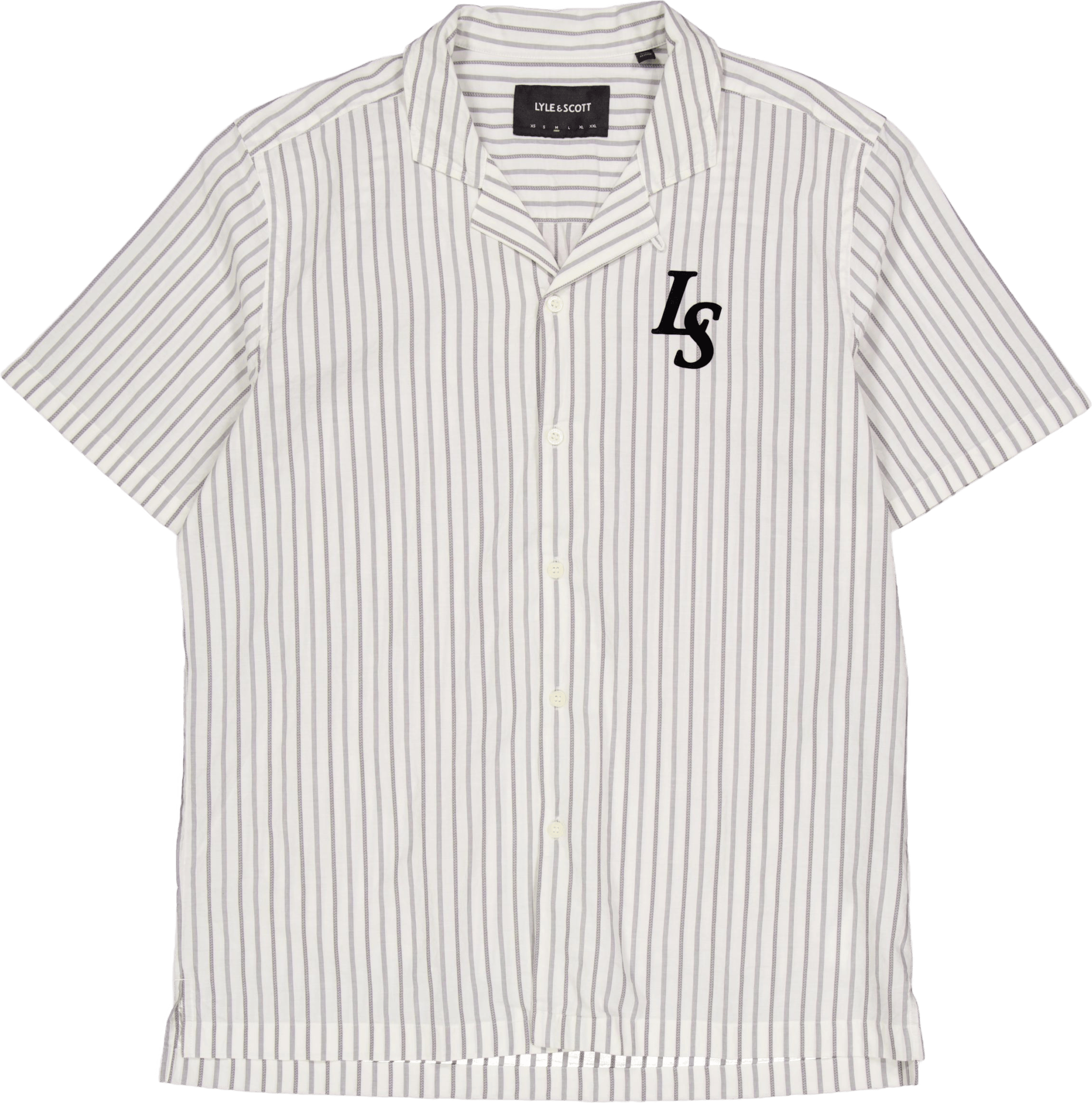 Pinstripe Revere Collar Shirt X157 Chalk