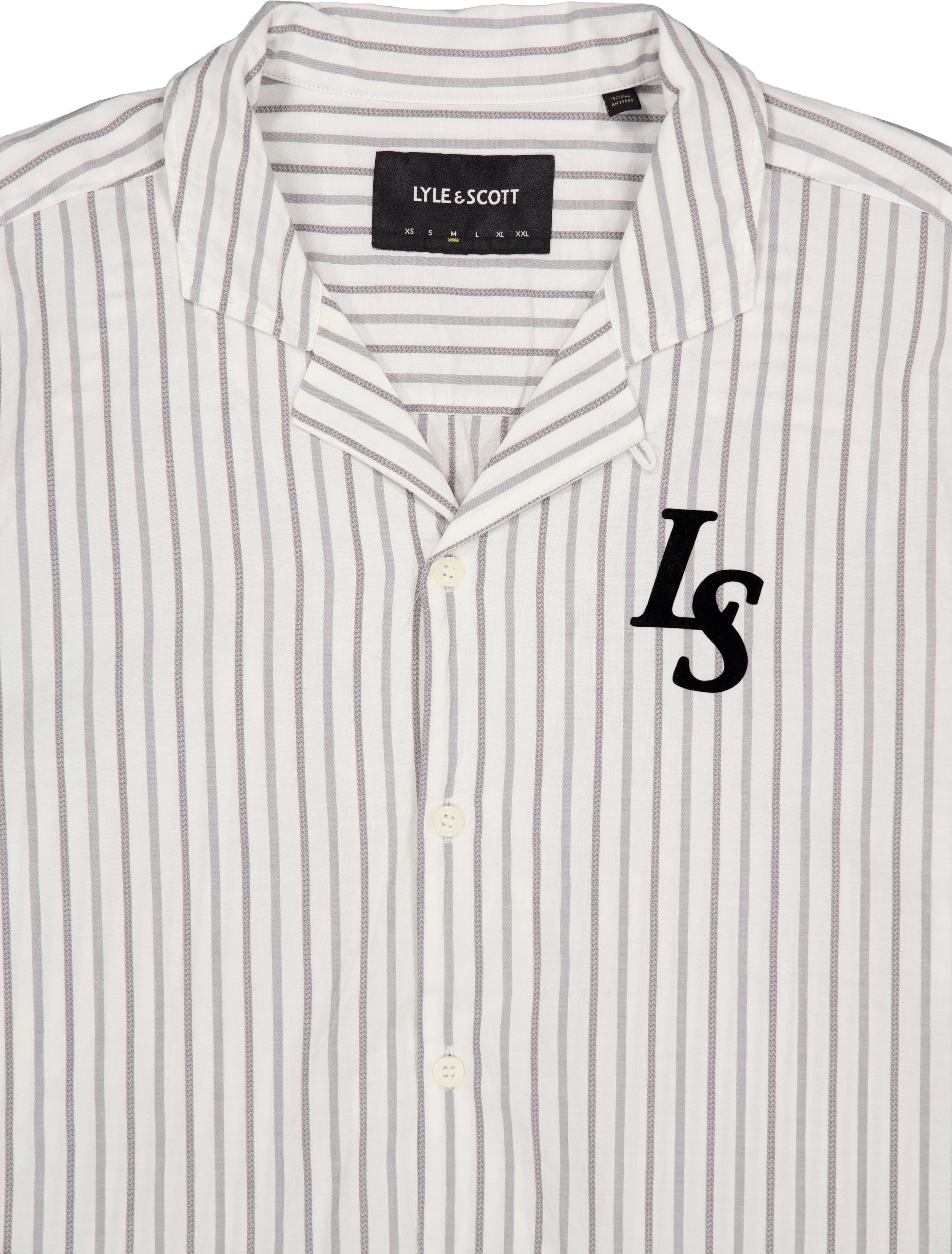Pinstripe Revere Collar Shirt X157 Chalk - Bild 3