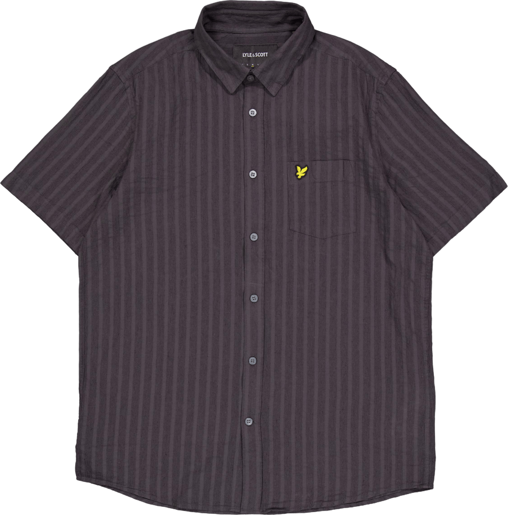 Textured Stripe Short Sleeve S W635 Gunmetal