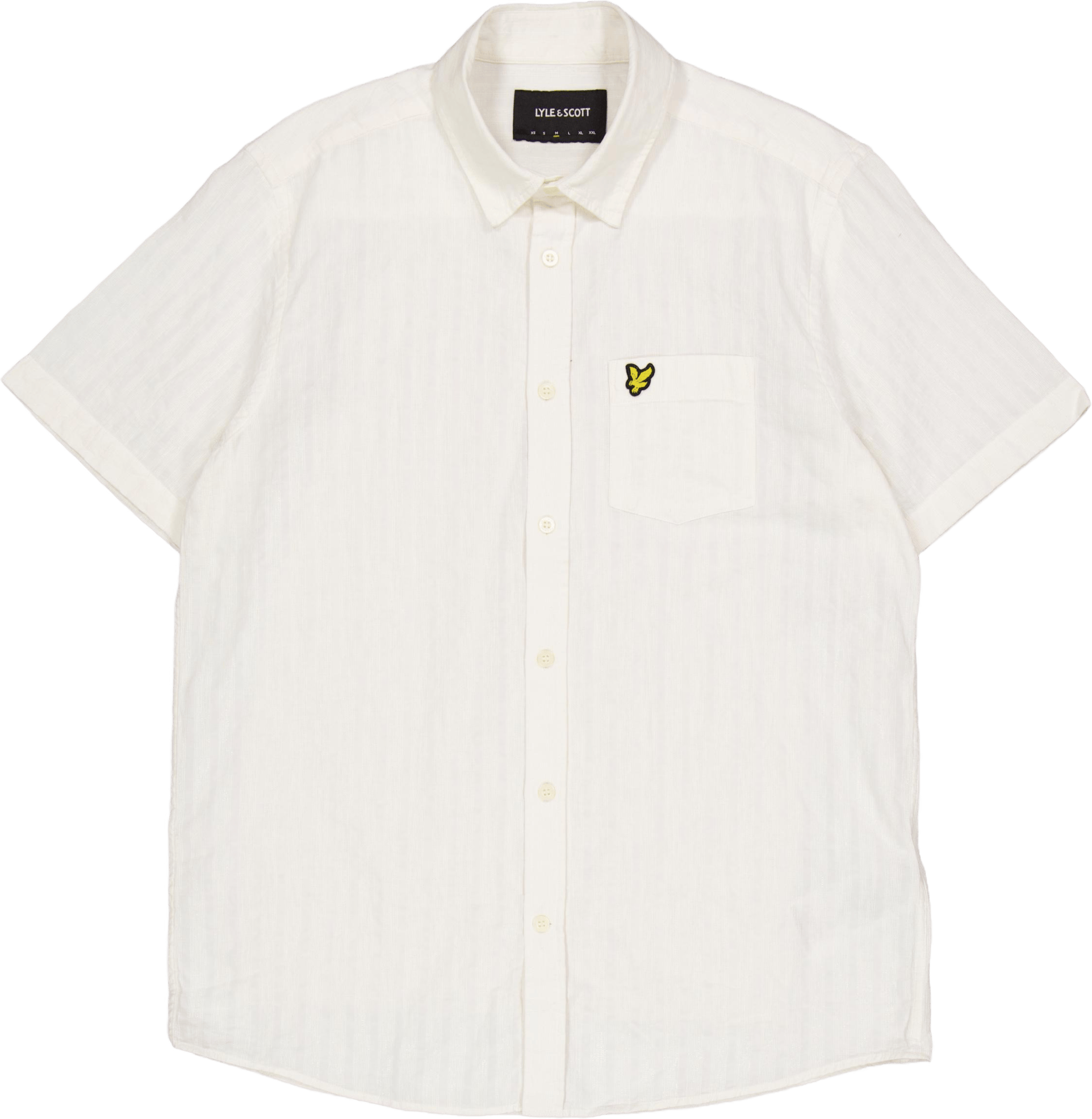 Textured Stripe Short Sleeve S X157 Chalk