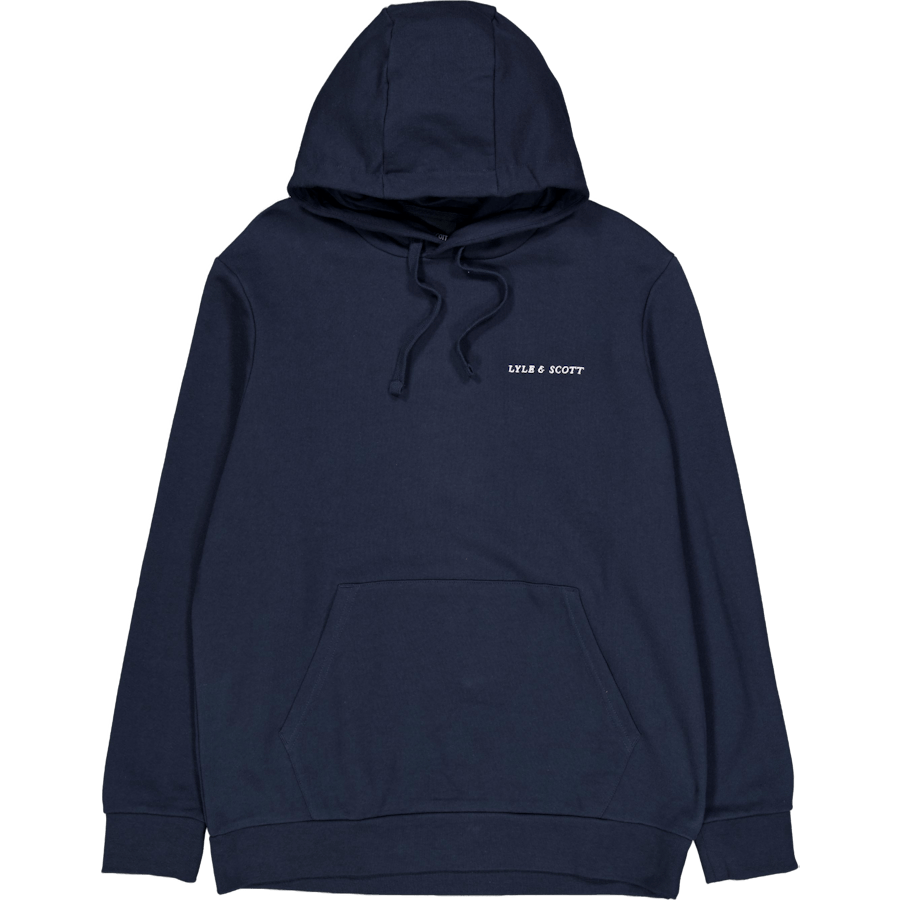 Loopback Embroidered Hoodie Z271 Dark Navy