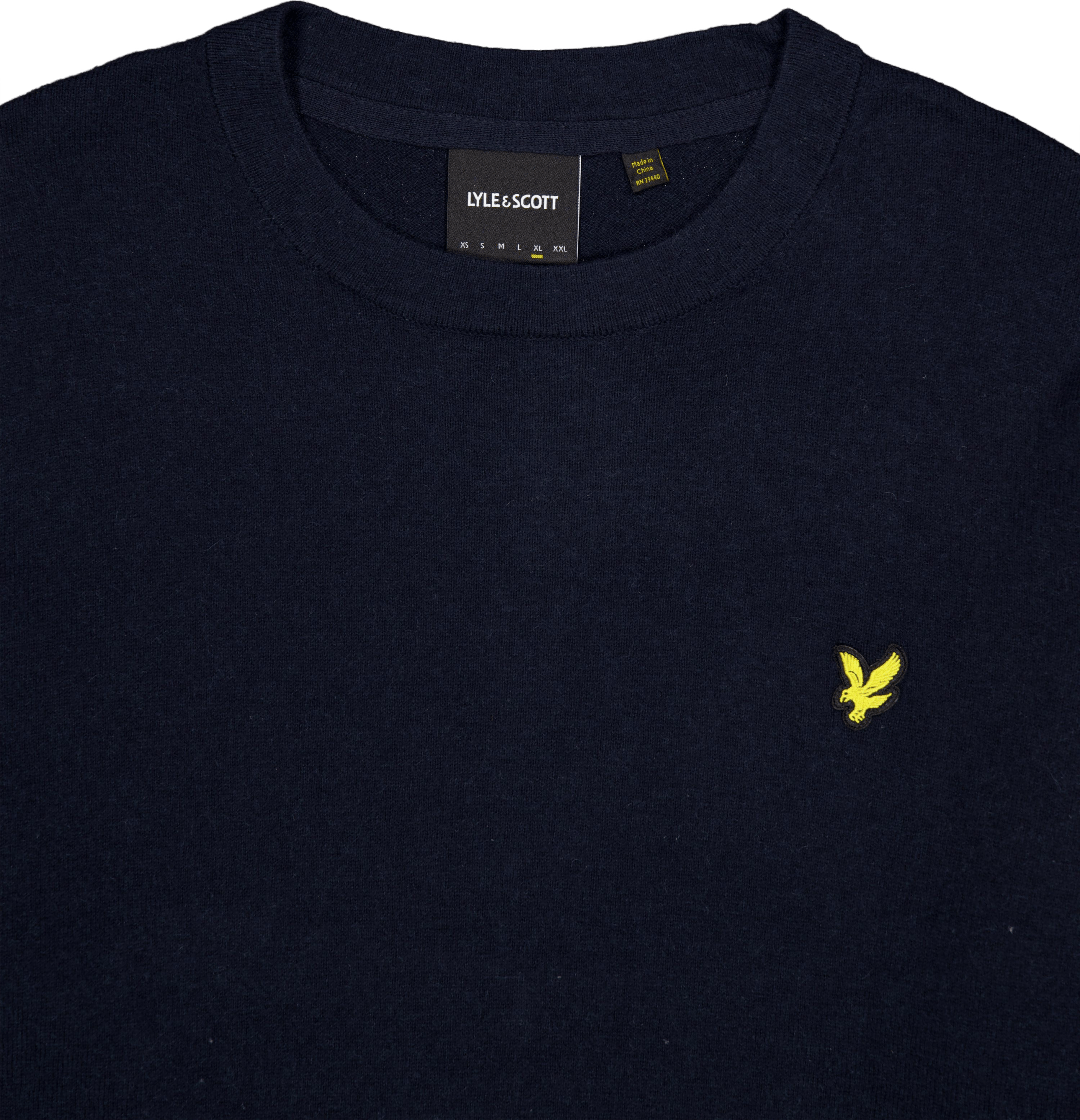 Cotton Merino Crew Neck Jumper Z271 Dark Navy - Bild 3