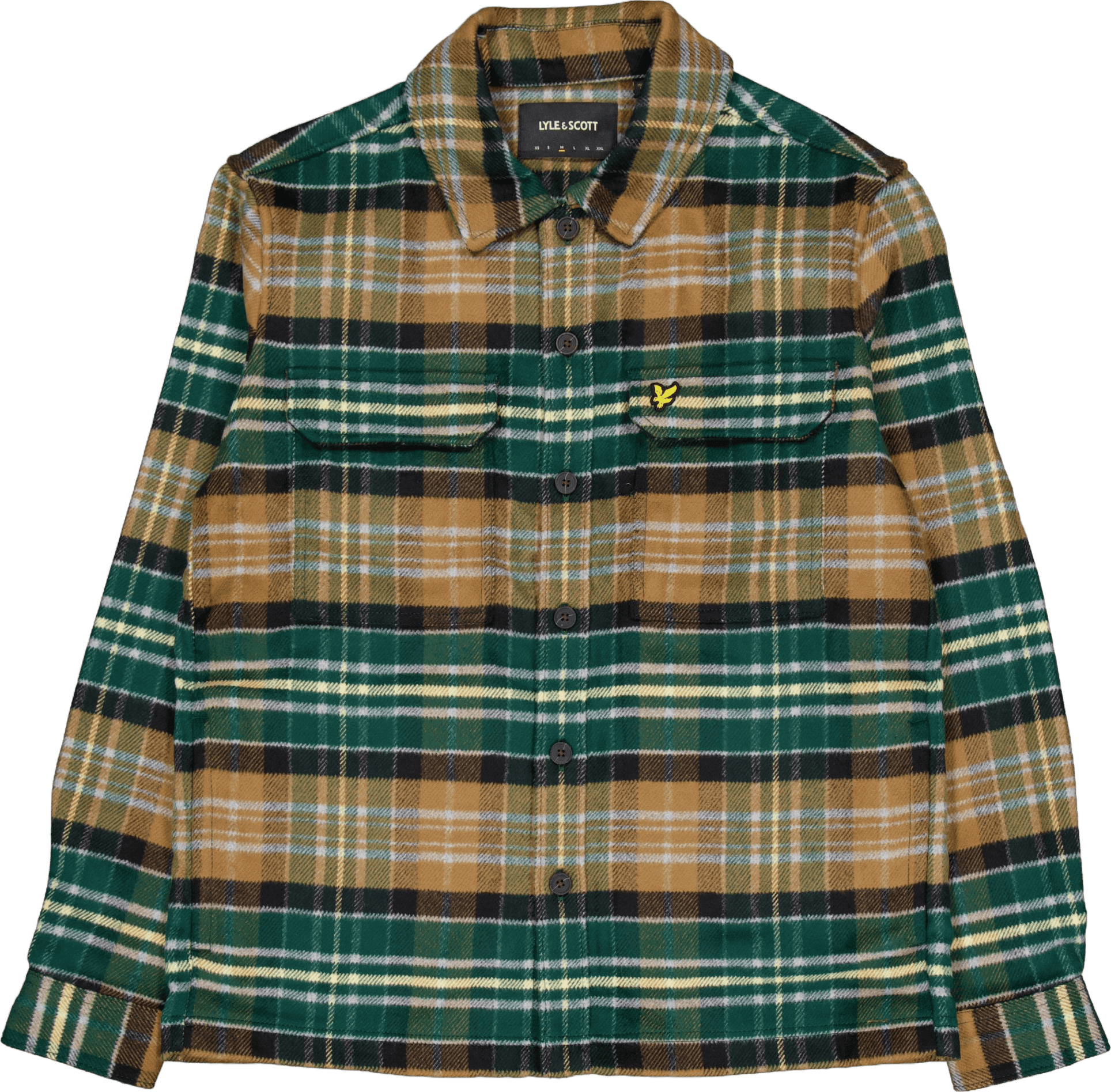 Check Flannel Overshirt X351 Argyle Teal/ Heritage Tau