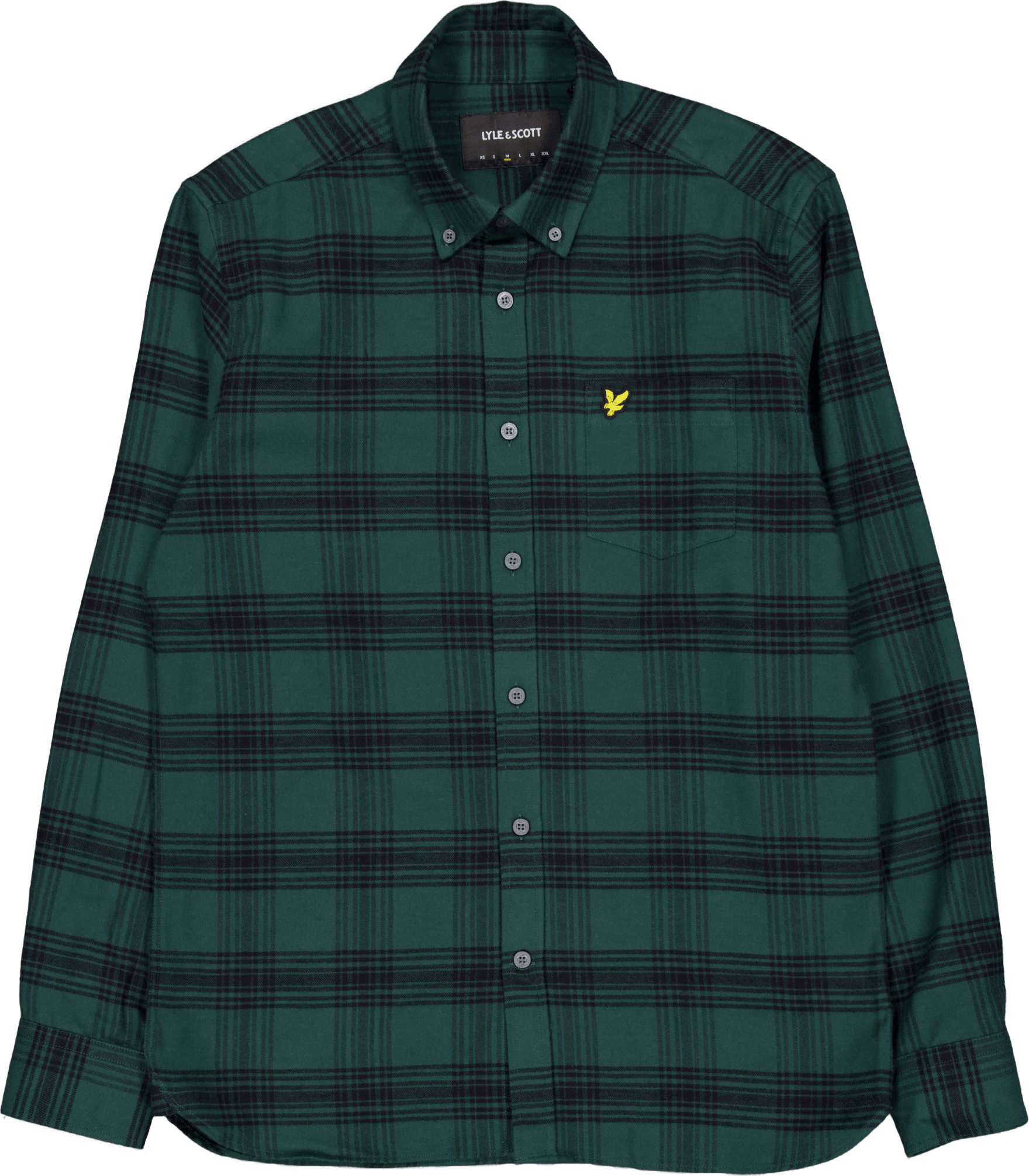Tonal Check Flannel Shirt X328 Argyle Teal/ Jet Black
