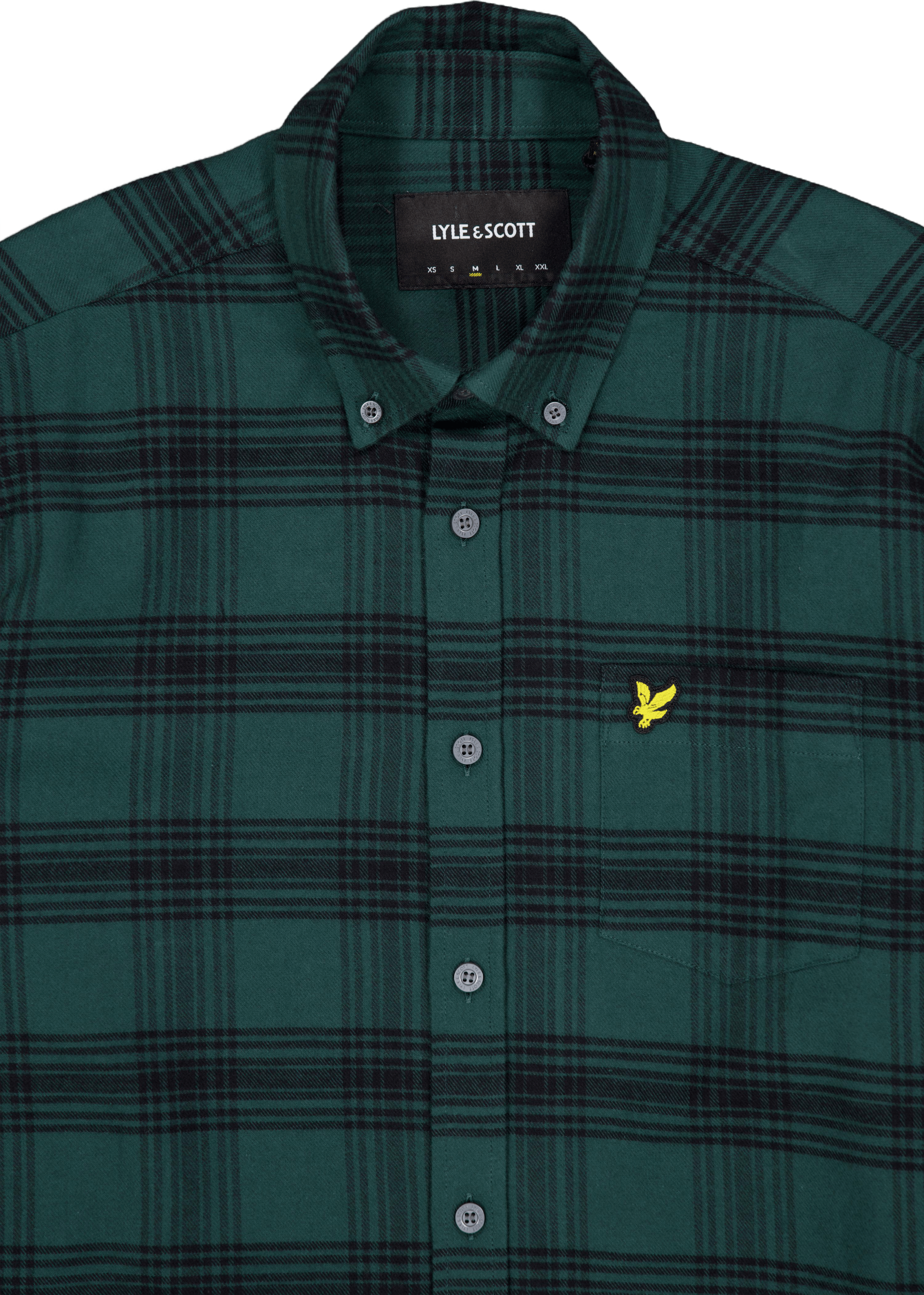 Tonal Check Flannel Shirt X328 Argyle Teal/ Jet Black - Bild 3