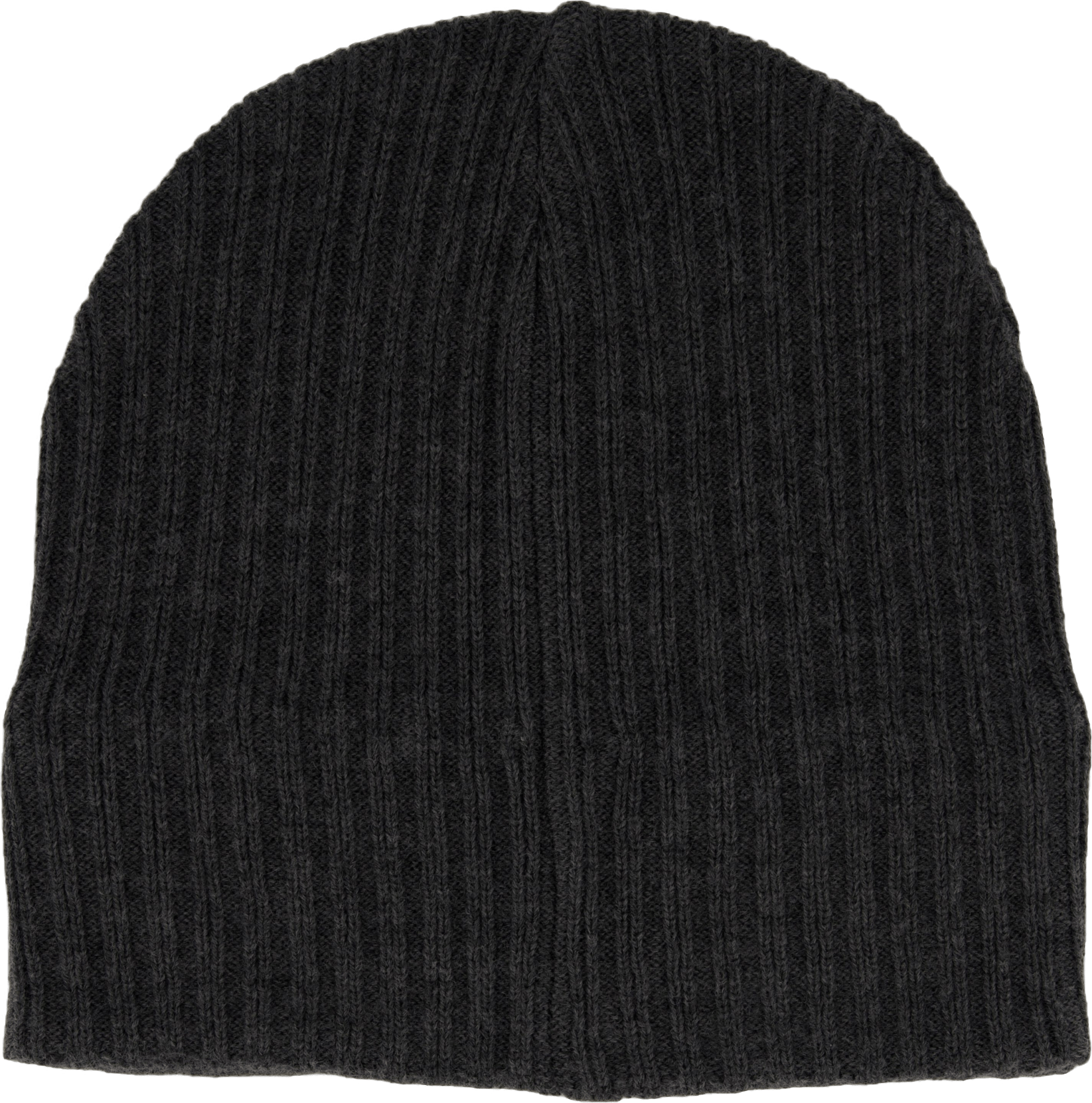 Knitted Ribbed Beanie T28 Mid Grey Marl - Bild 2