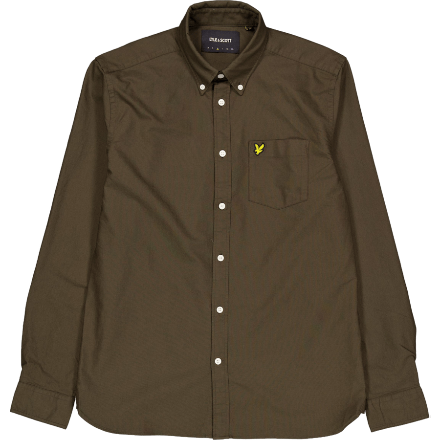 Plain Oxford Shirt W485 Olive