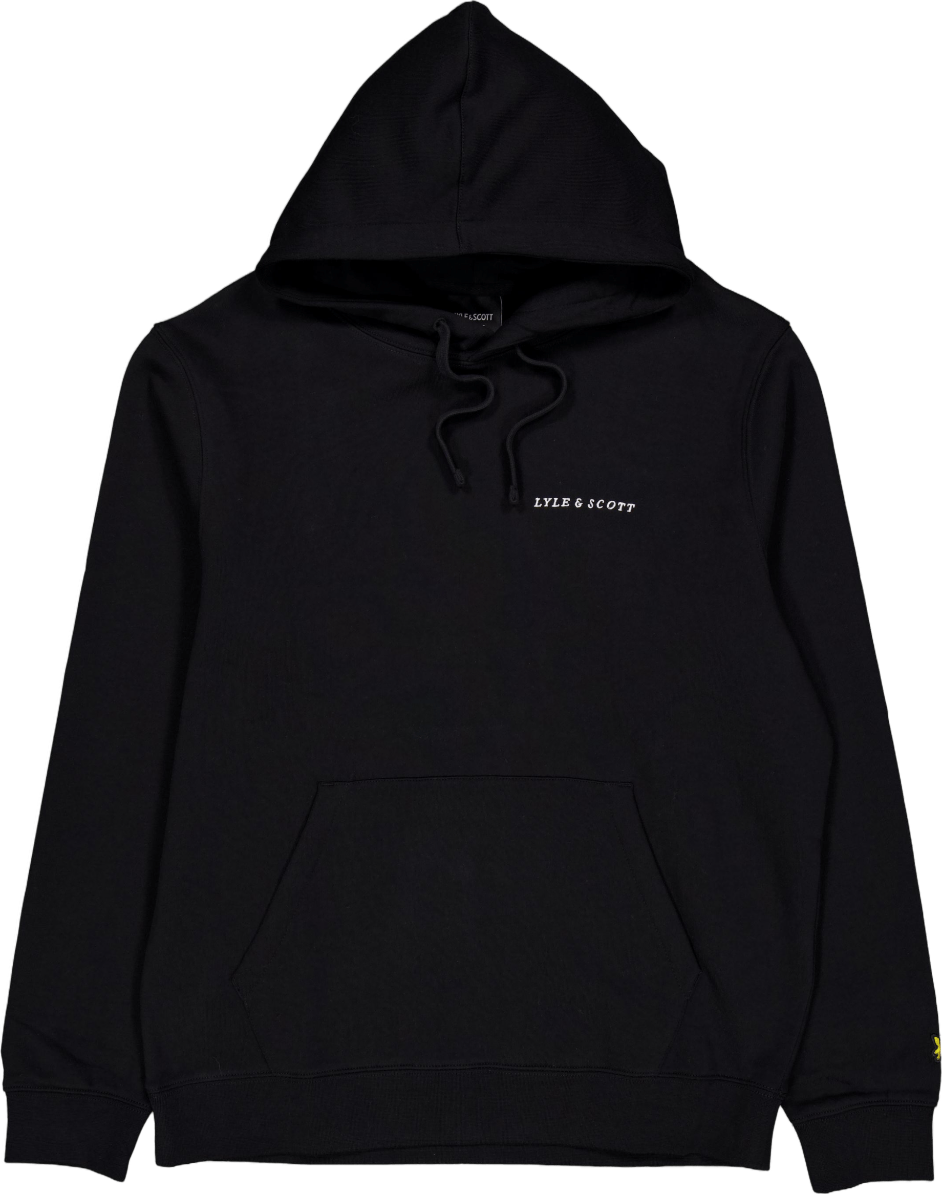 Embroidered Hoodie Z893 Jet Black/ White