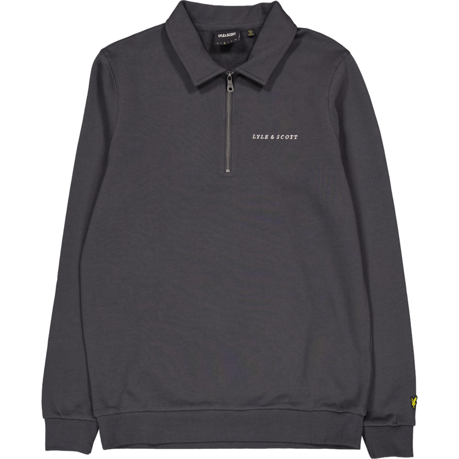 Embroidered Collared Quarter Z X427 Gunmetal/ Cove