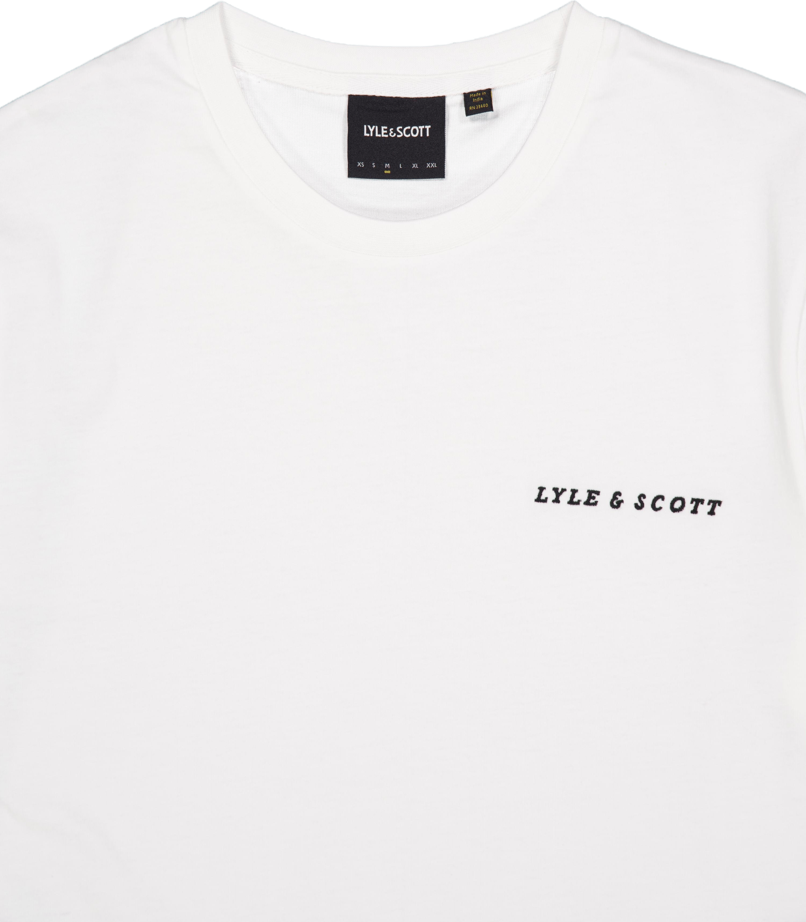 Embroidered T-shirt W104 White/ Jet Black - Bild 3