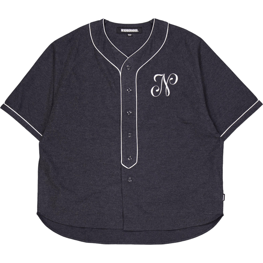 Baseball Shirt Ss Black