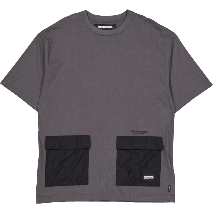 Design Crewneck Ss Charcoal