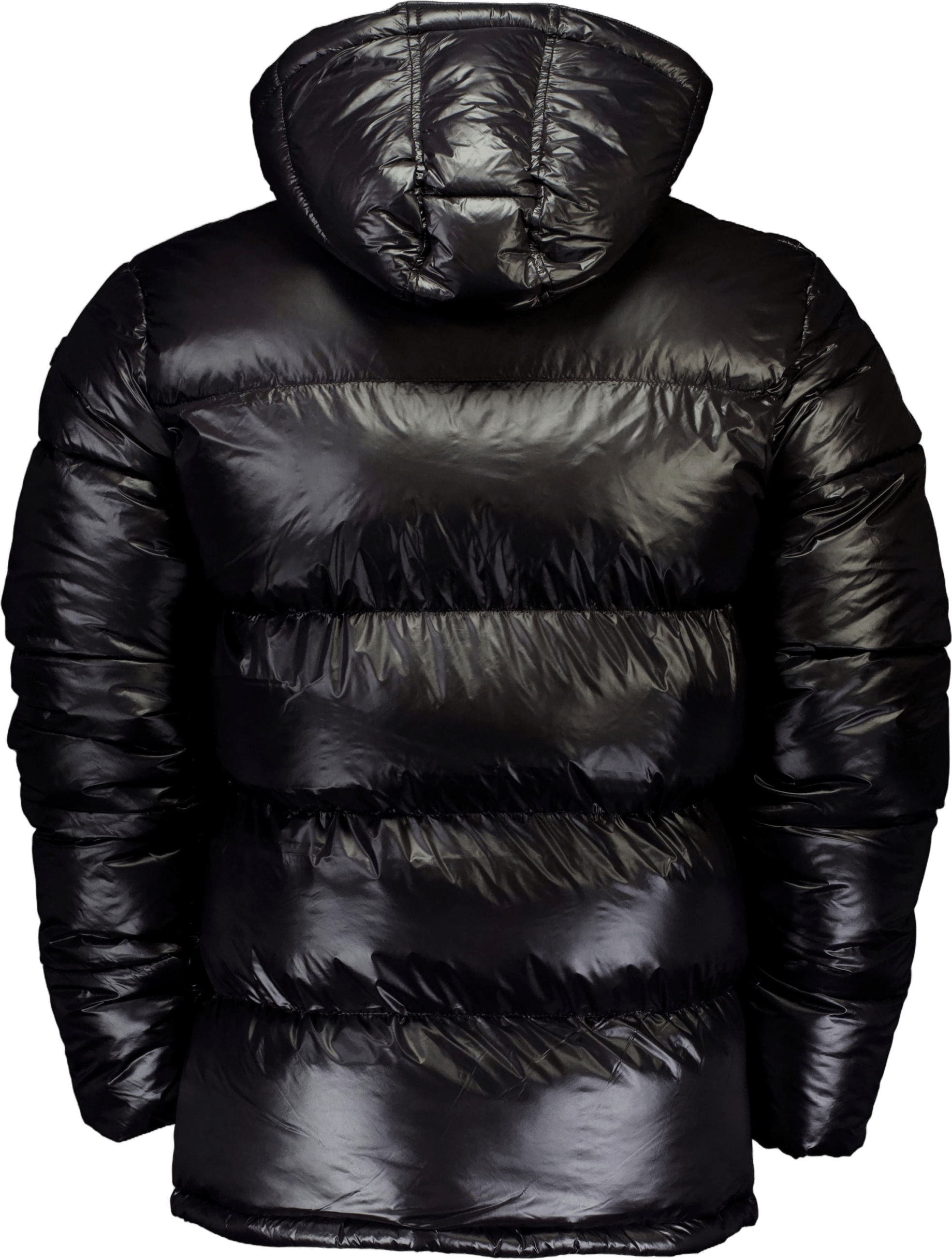 Doudoune Brillante A Capuche S Black - Bild 2