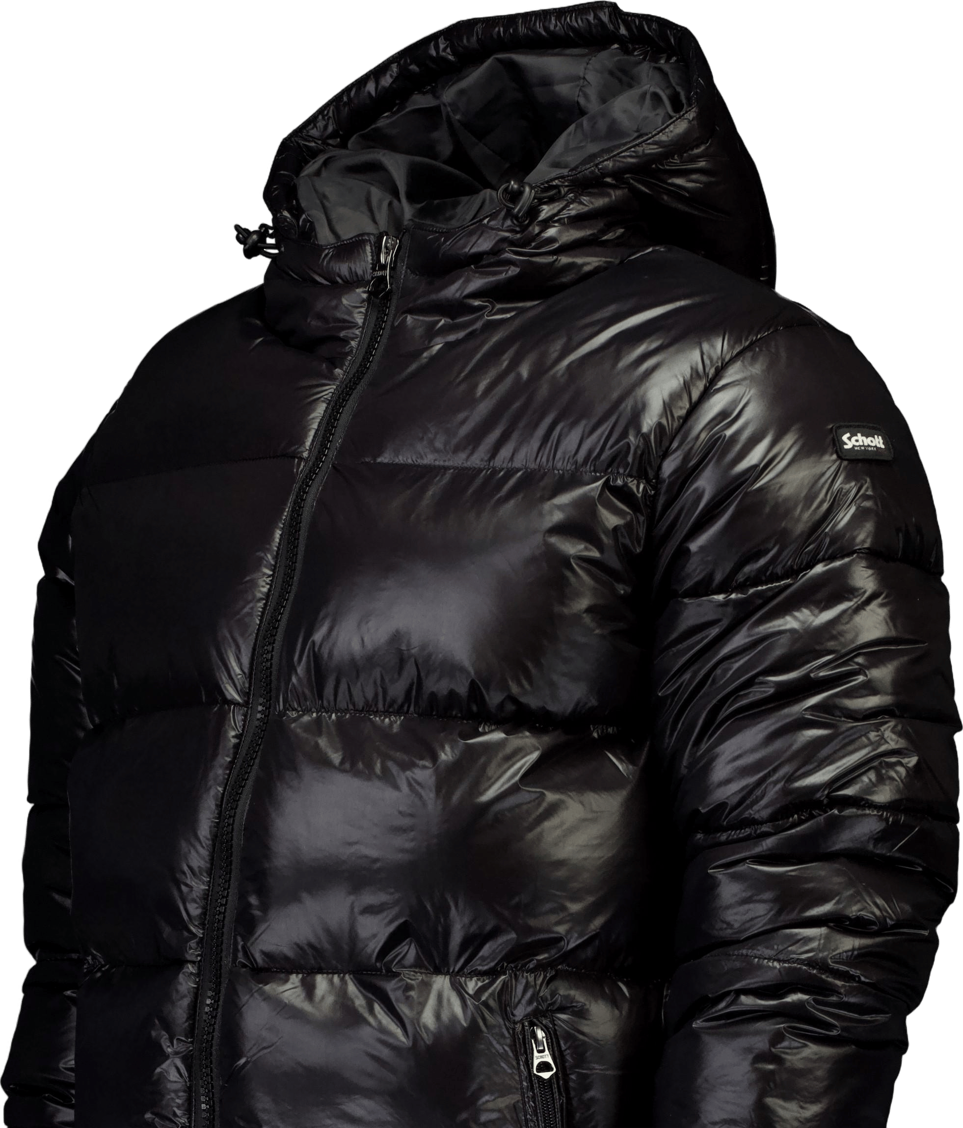 Doudoune Brillante A Capuche S Black - Bild 3