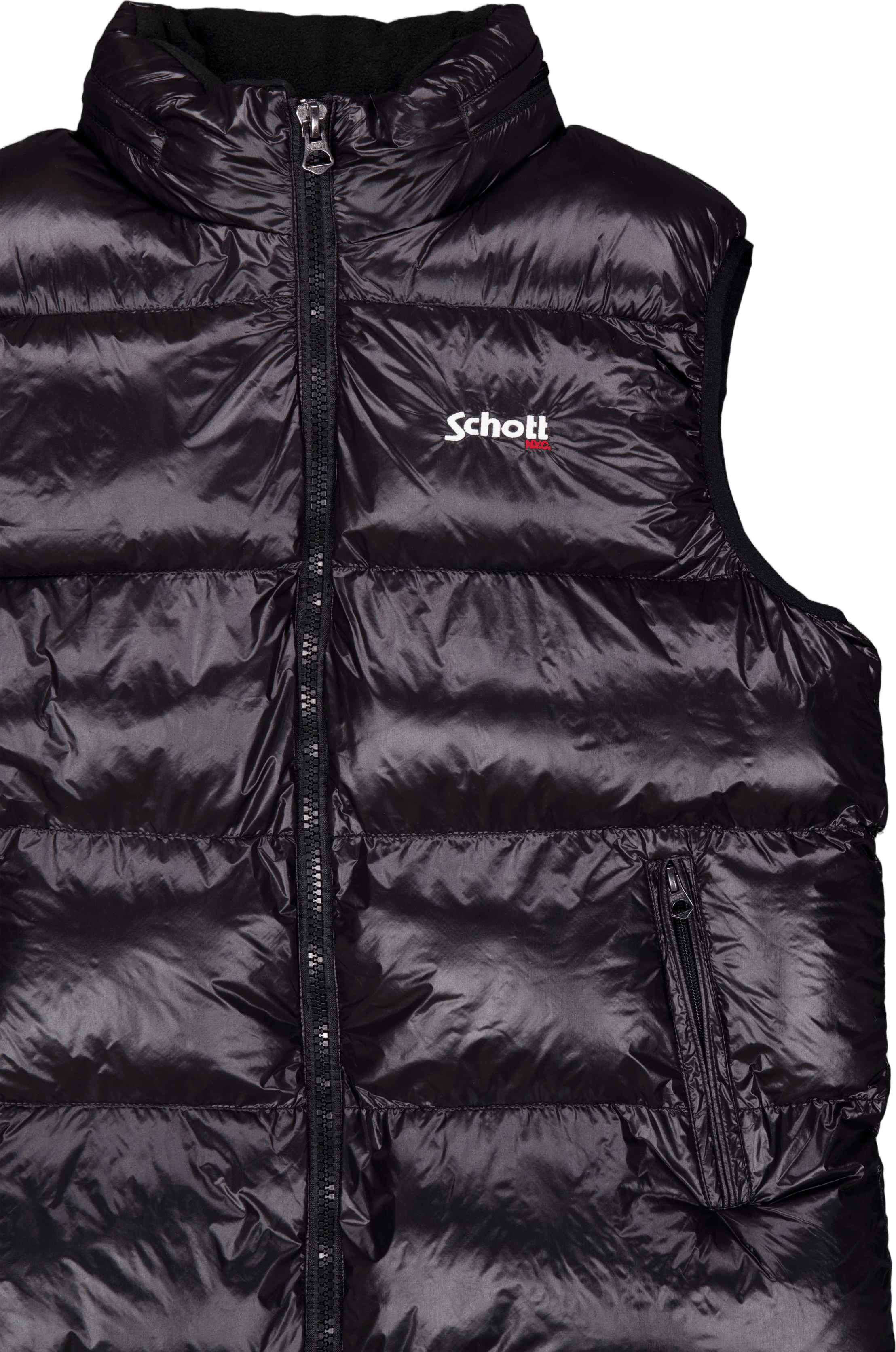 Gilet Doudoune Brillant A Capu Black - Bild 3