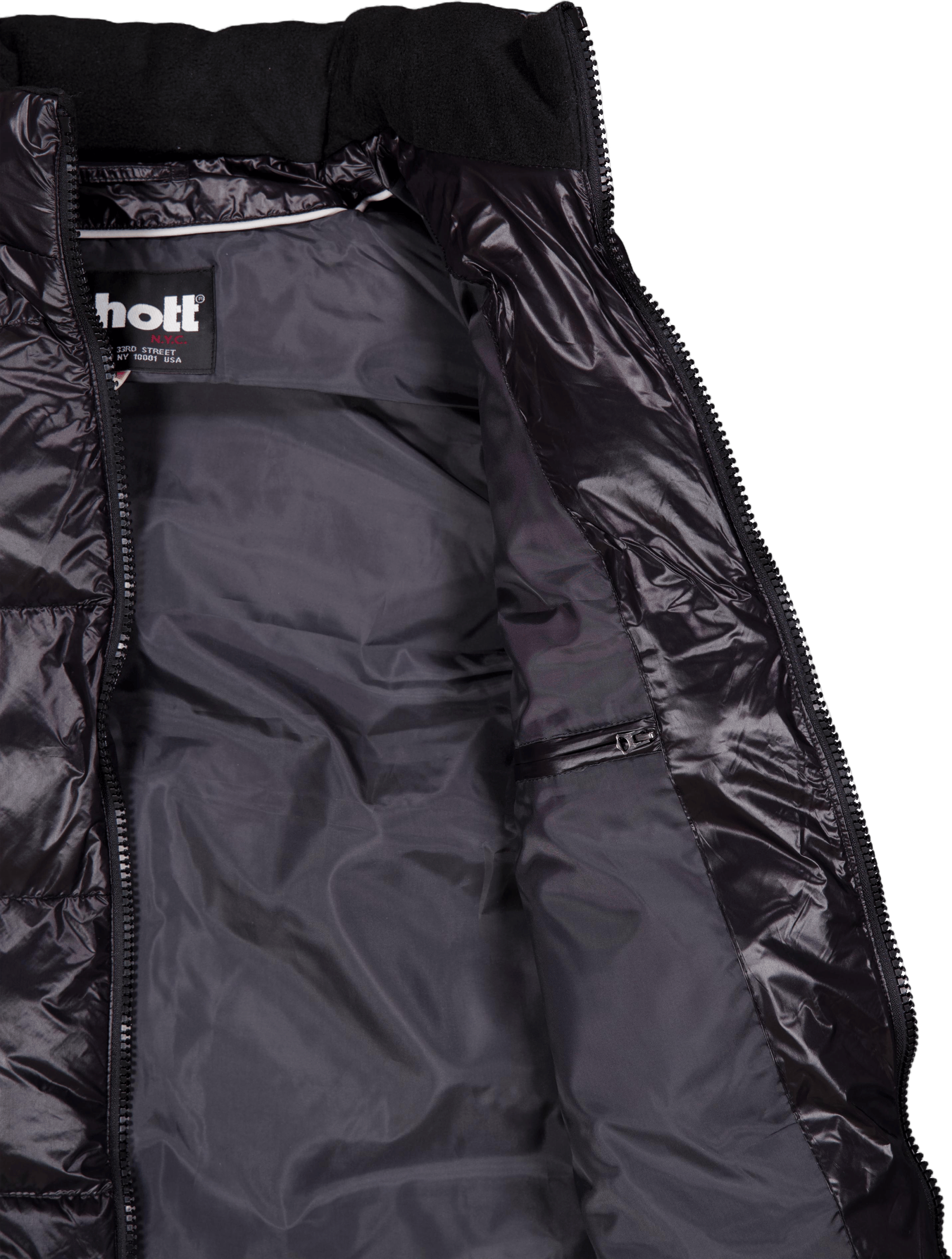 Gilet Doudoune Brillant A Capu Black - Bild 4
