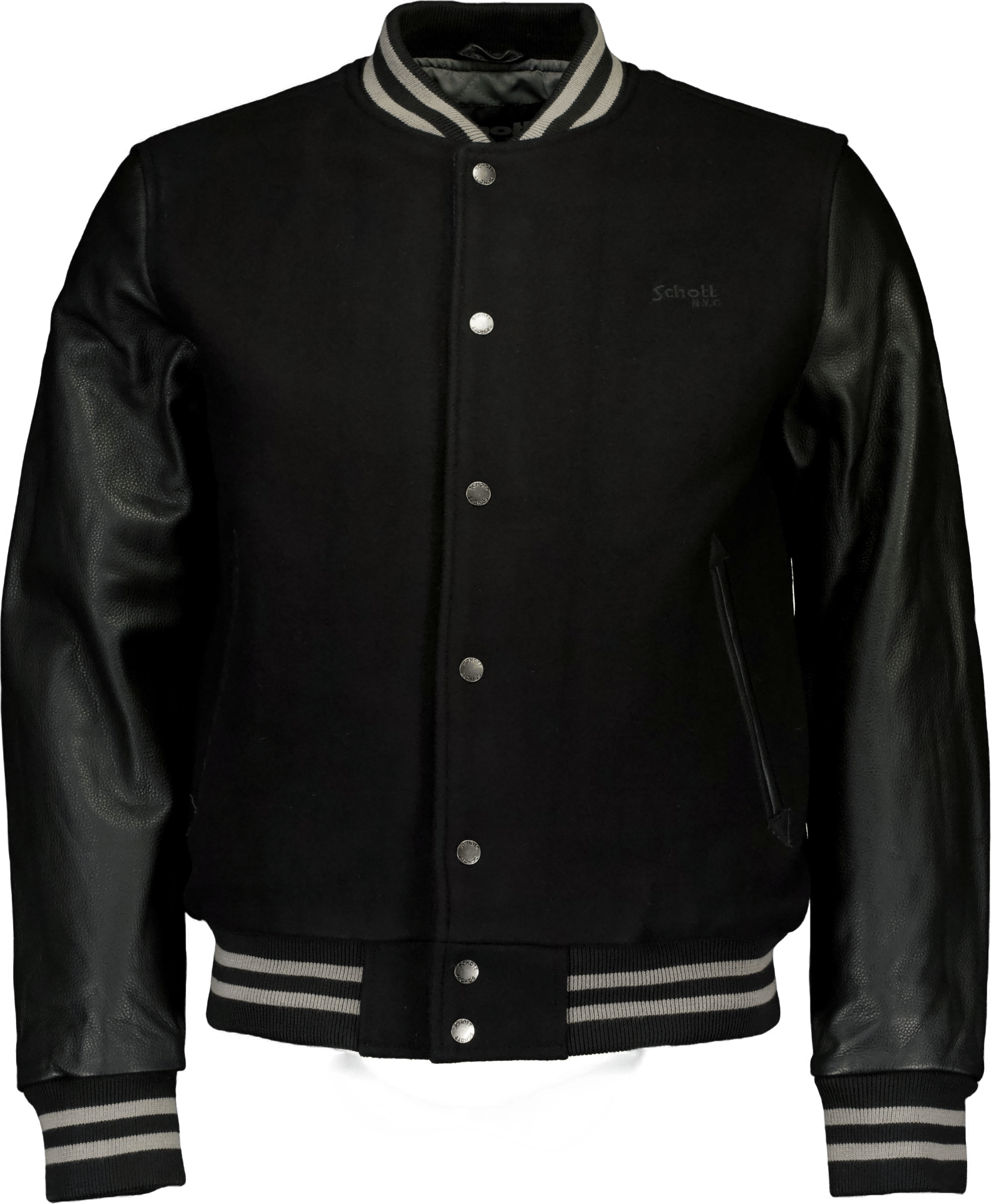 Jacket Varsity Bi Matiere Scho Black/black