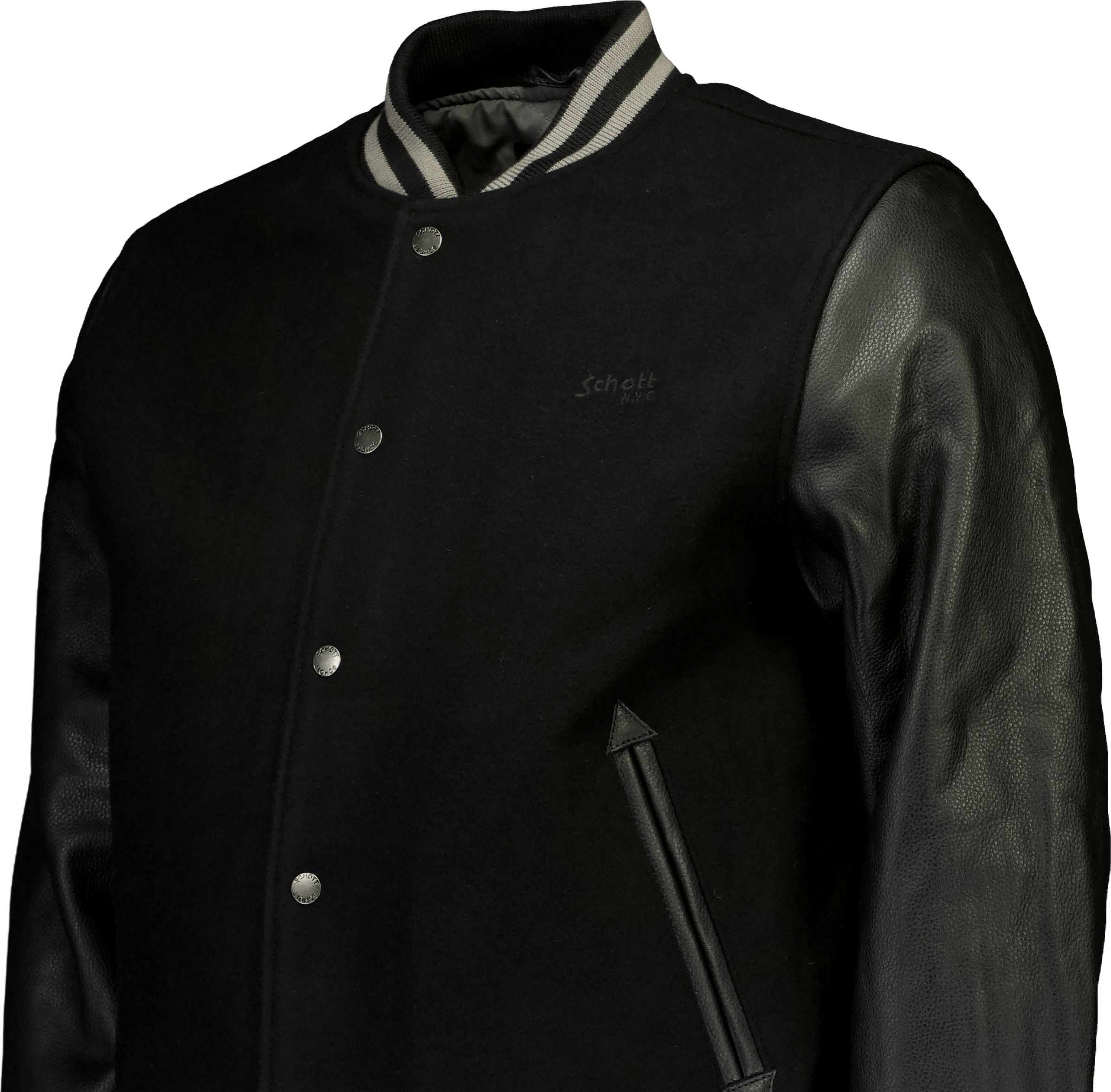 Jacket Varsity Bi Matiere Scho Black/black - Bild 3
