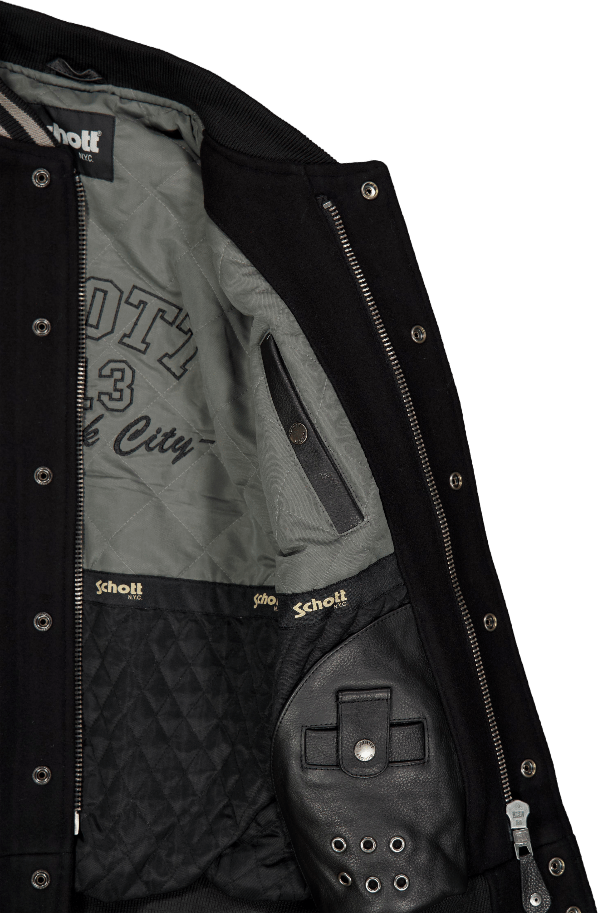 Jacket Varsity Bi Matiere Scho Black/black - Bild 4