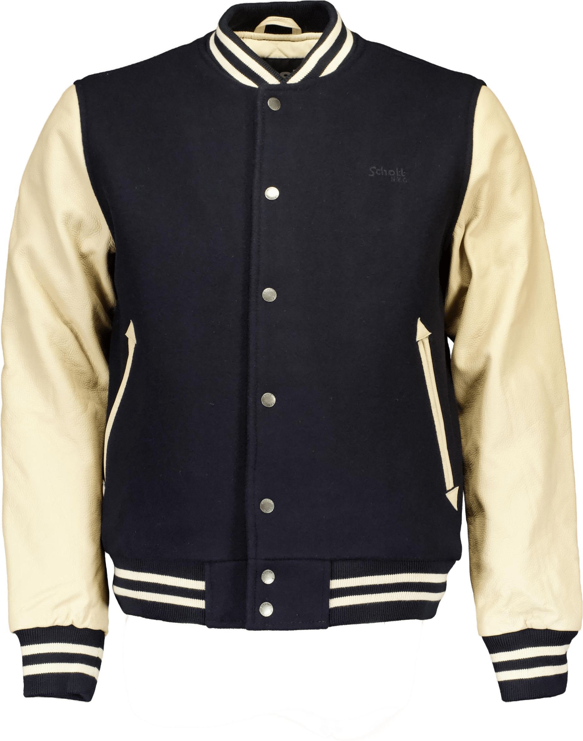 Jacket Varsity Bi Matiere Scho Navy/beige