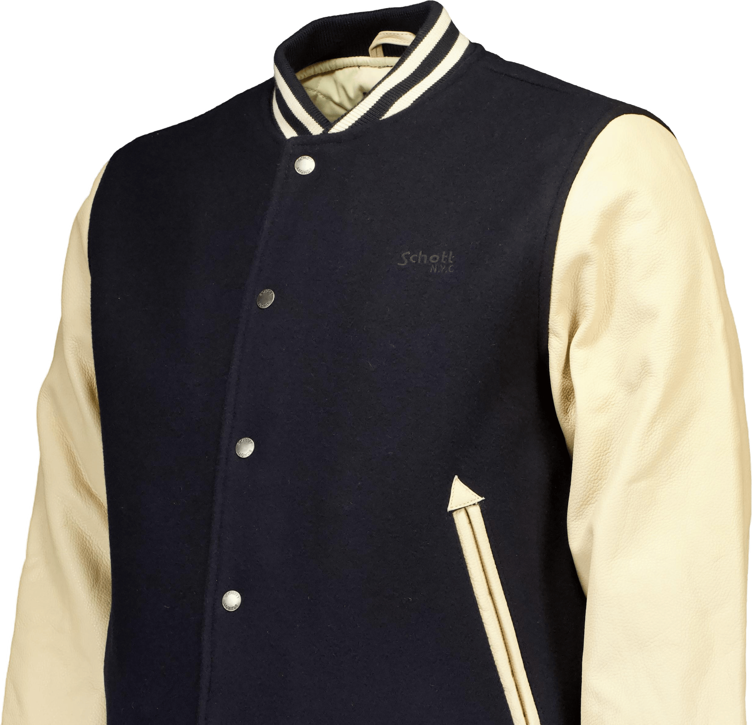 Jacket Varsity Bi Matiere Scho Navy/beige - Bild 3