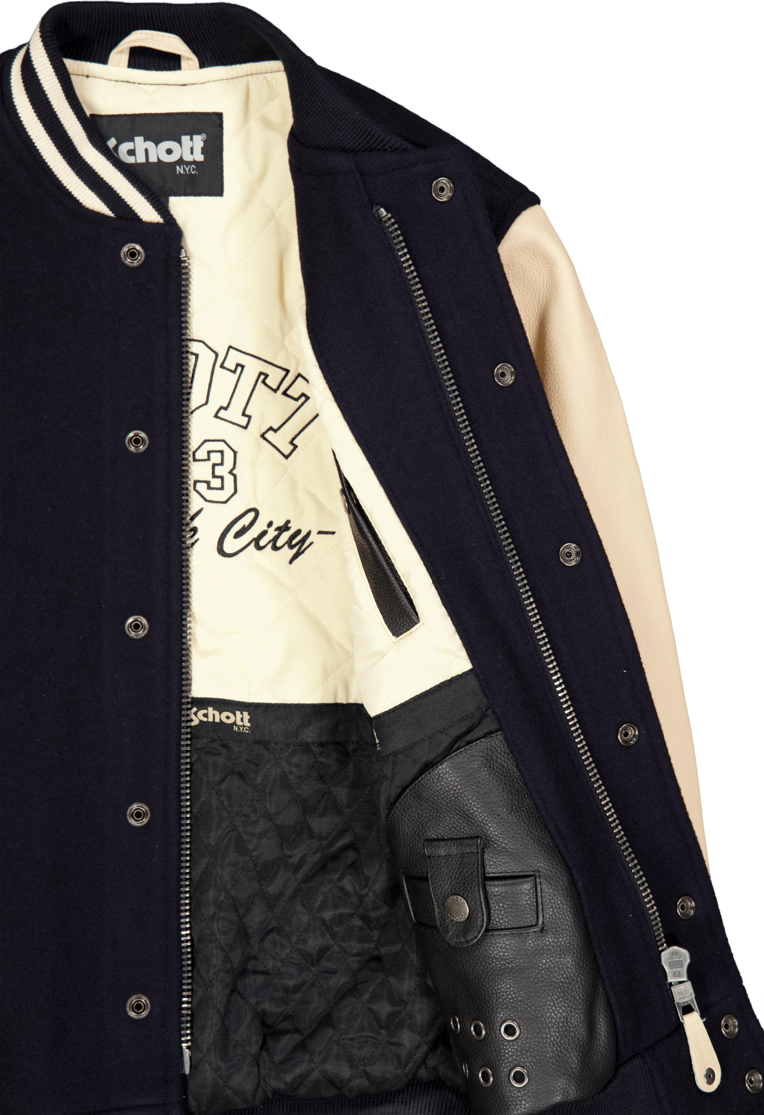 Jacket Varsity Bi Matiere Scho Navy/beige - Bild 4