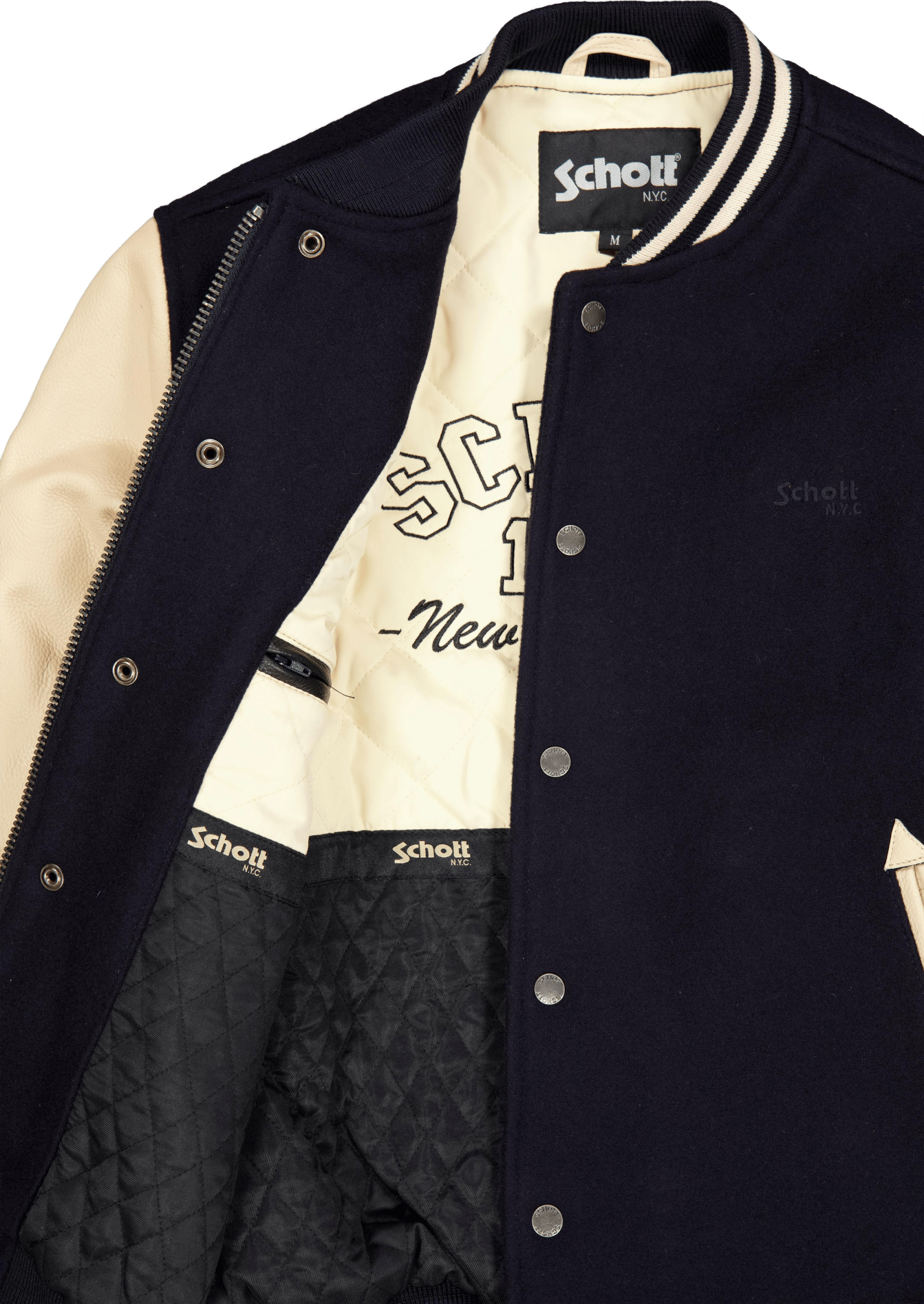 Jacket Varsity Bi Matiere Scho Navy/beige - Bild 5